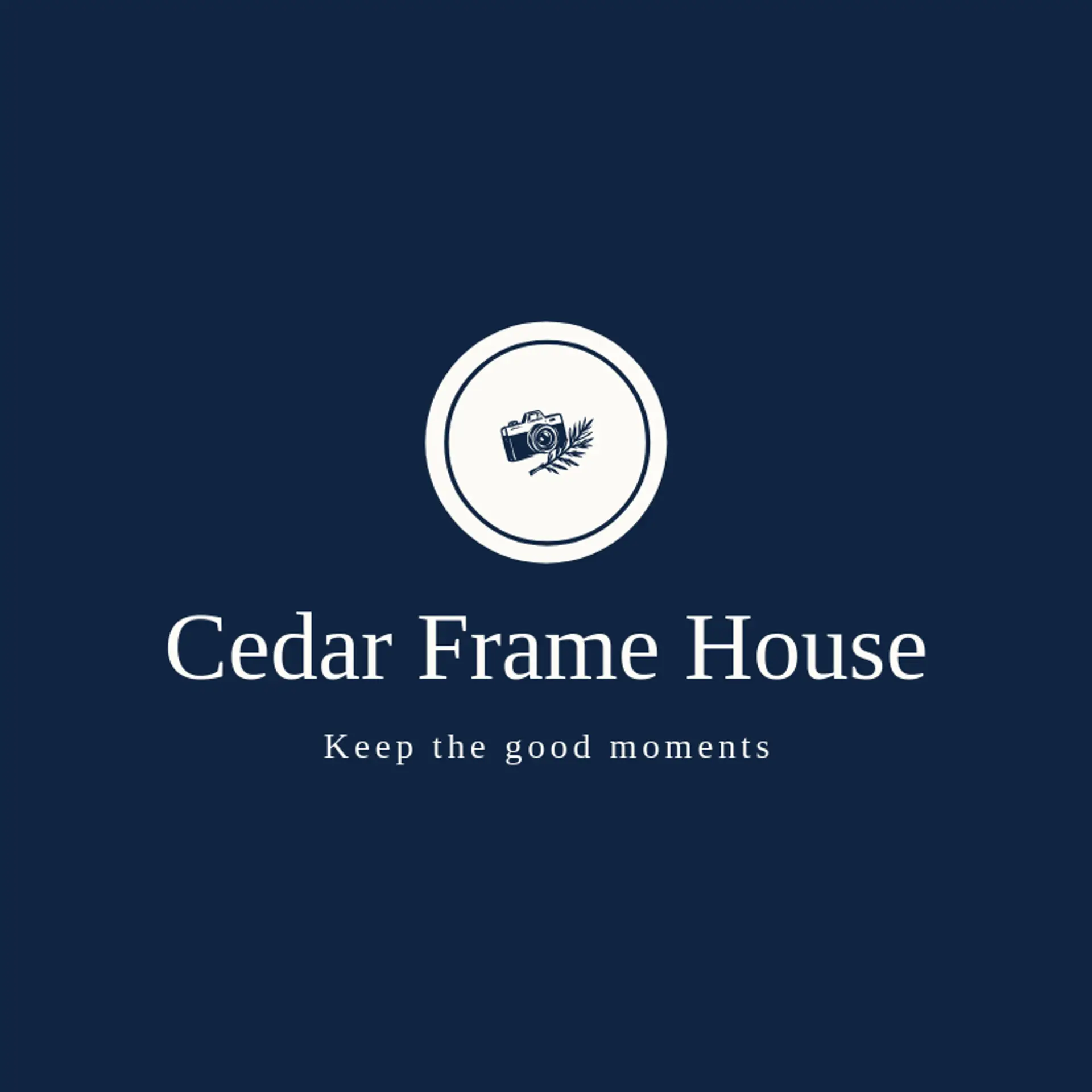 Cedar Frame House logo for video camera