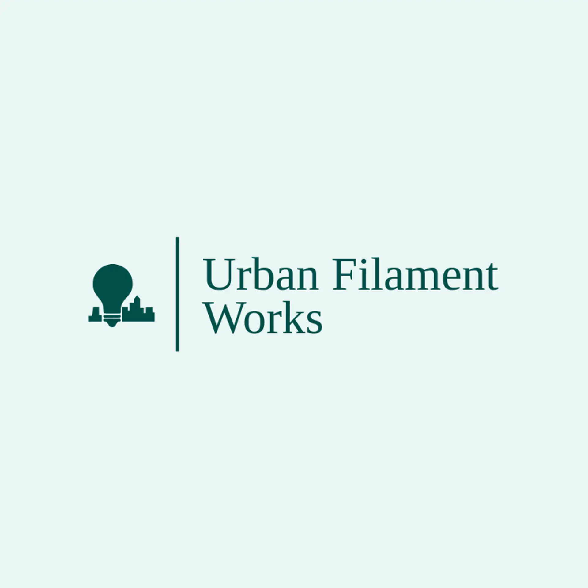 Urban Filament Works logo for lightbulb