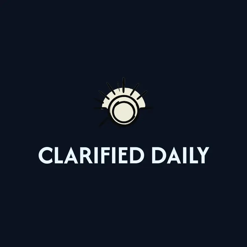 The newsletter name Clarified Daily as a branded logo with a single color icon