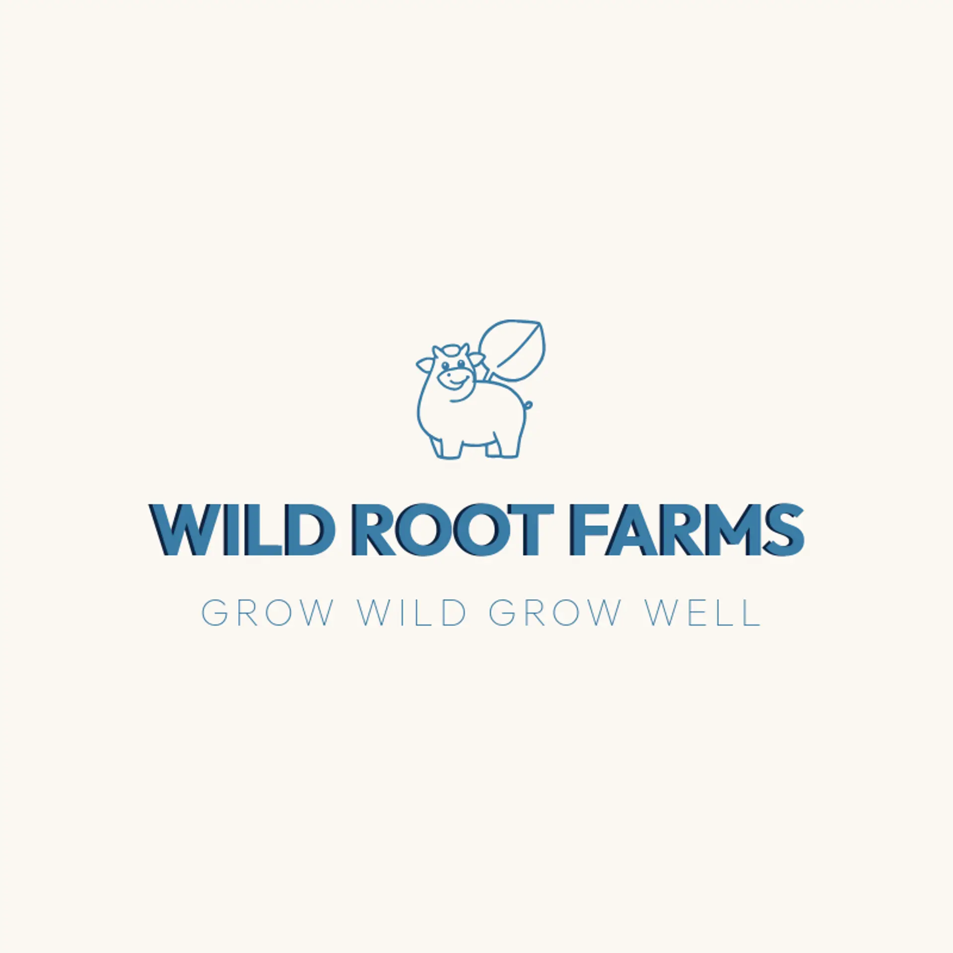 Wild Root Farms logo for farm
