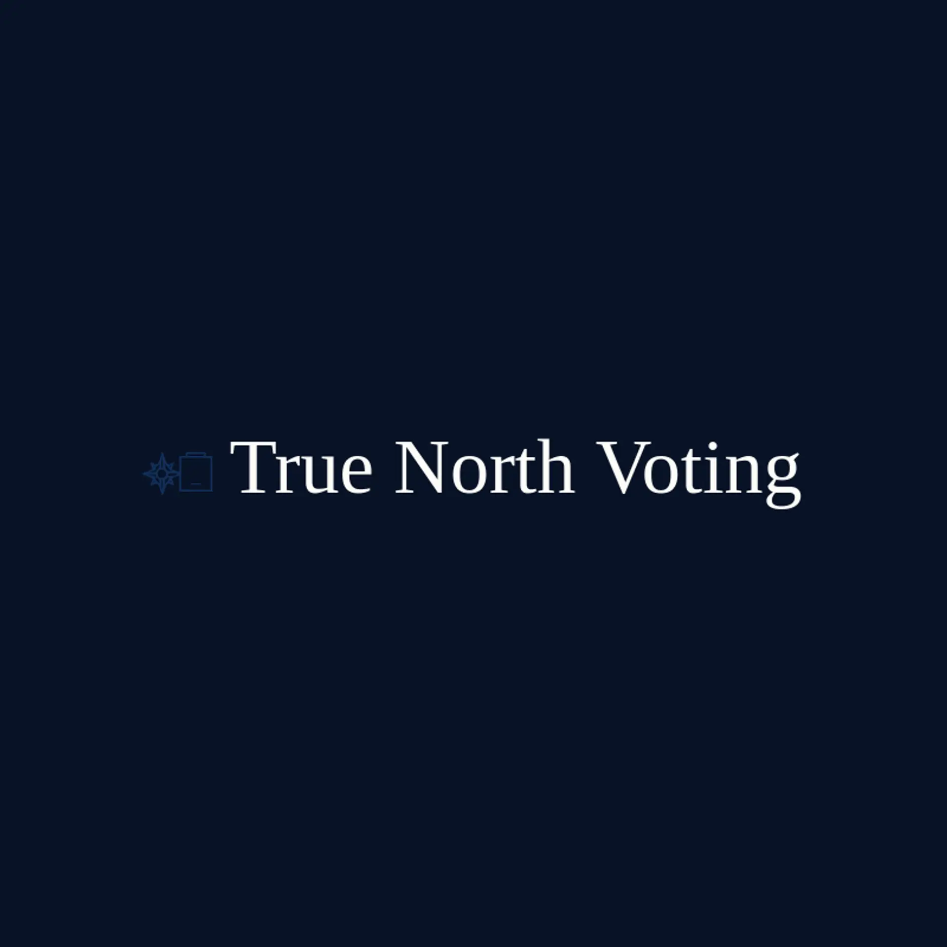 True North Voting logo for democracy