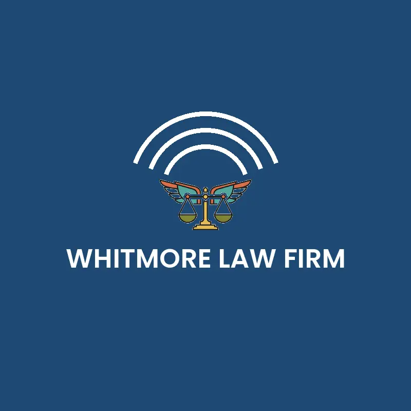 Scales of justice with wings, a modern law firm logo in a retro style
