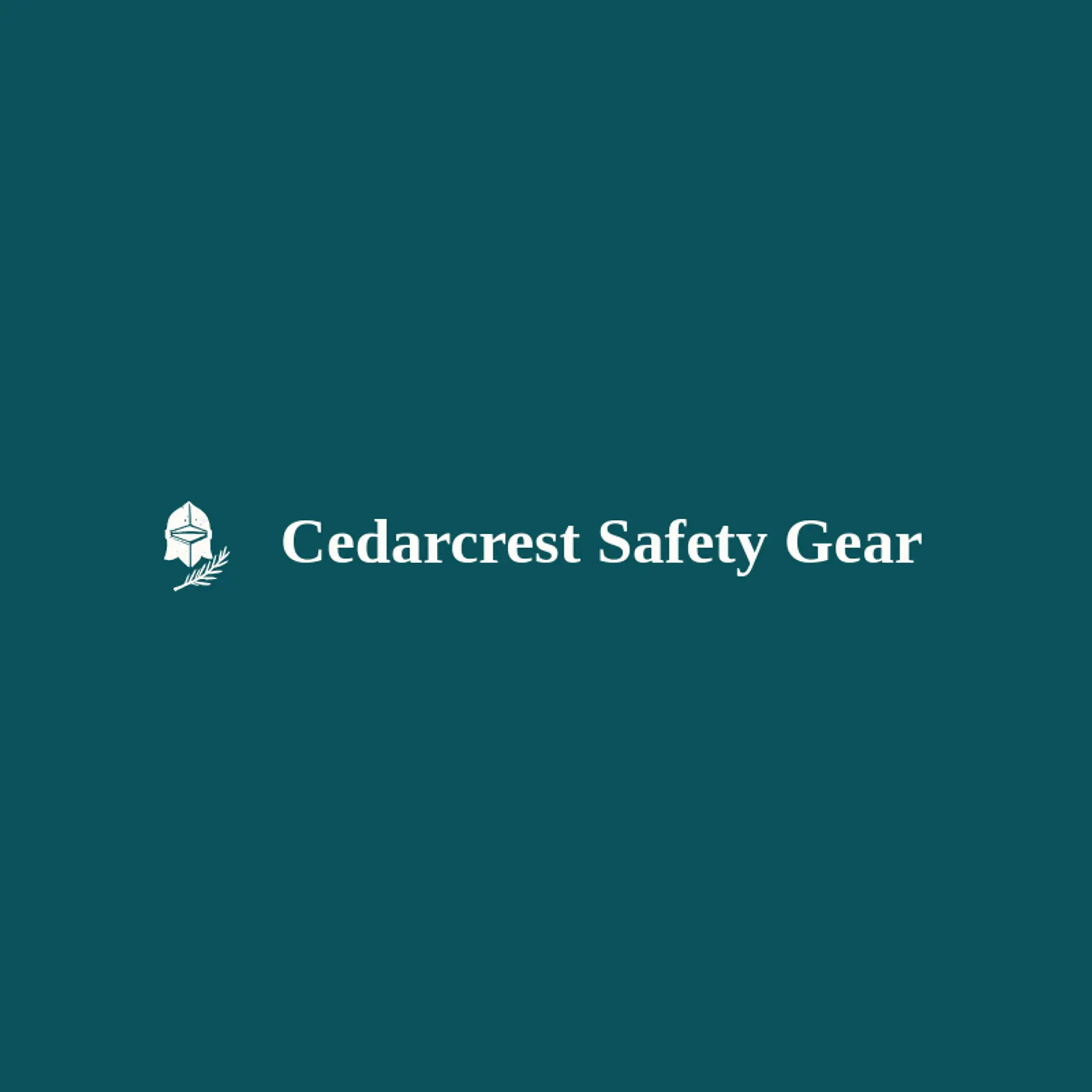 Cedarcrest Safety Gear logo for helmet
