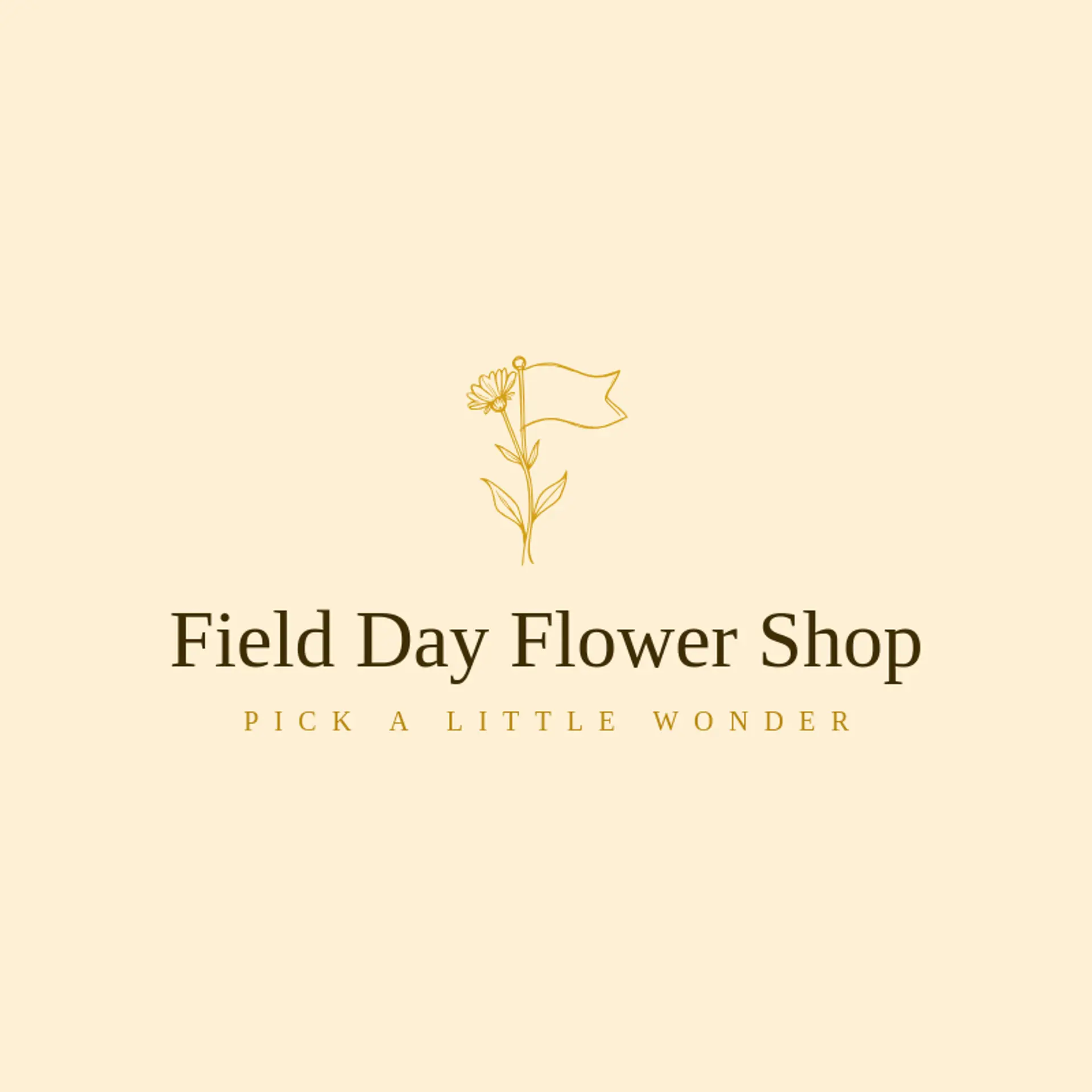 Field Day Flower Shop logo for wildflower