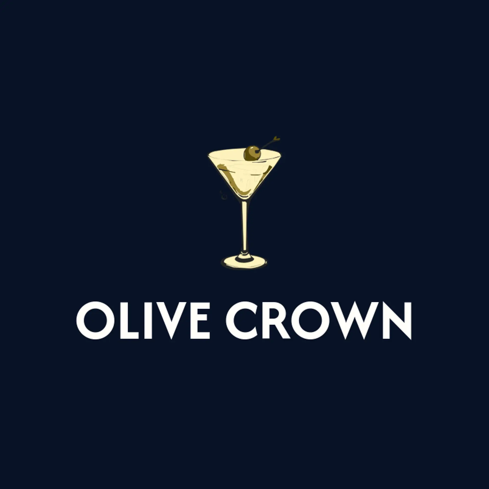 Olive Crown logo for martini