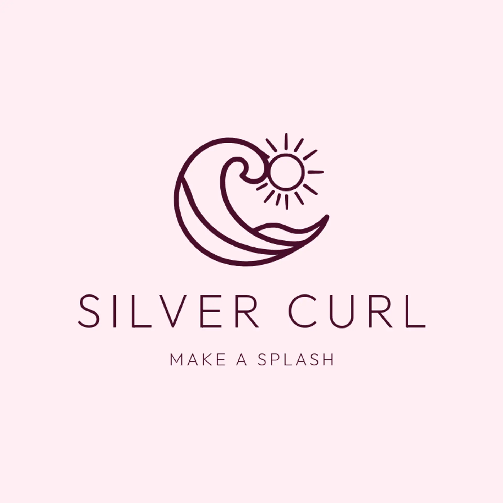Silver Curl logo for wave