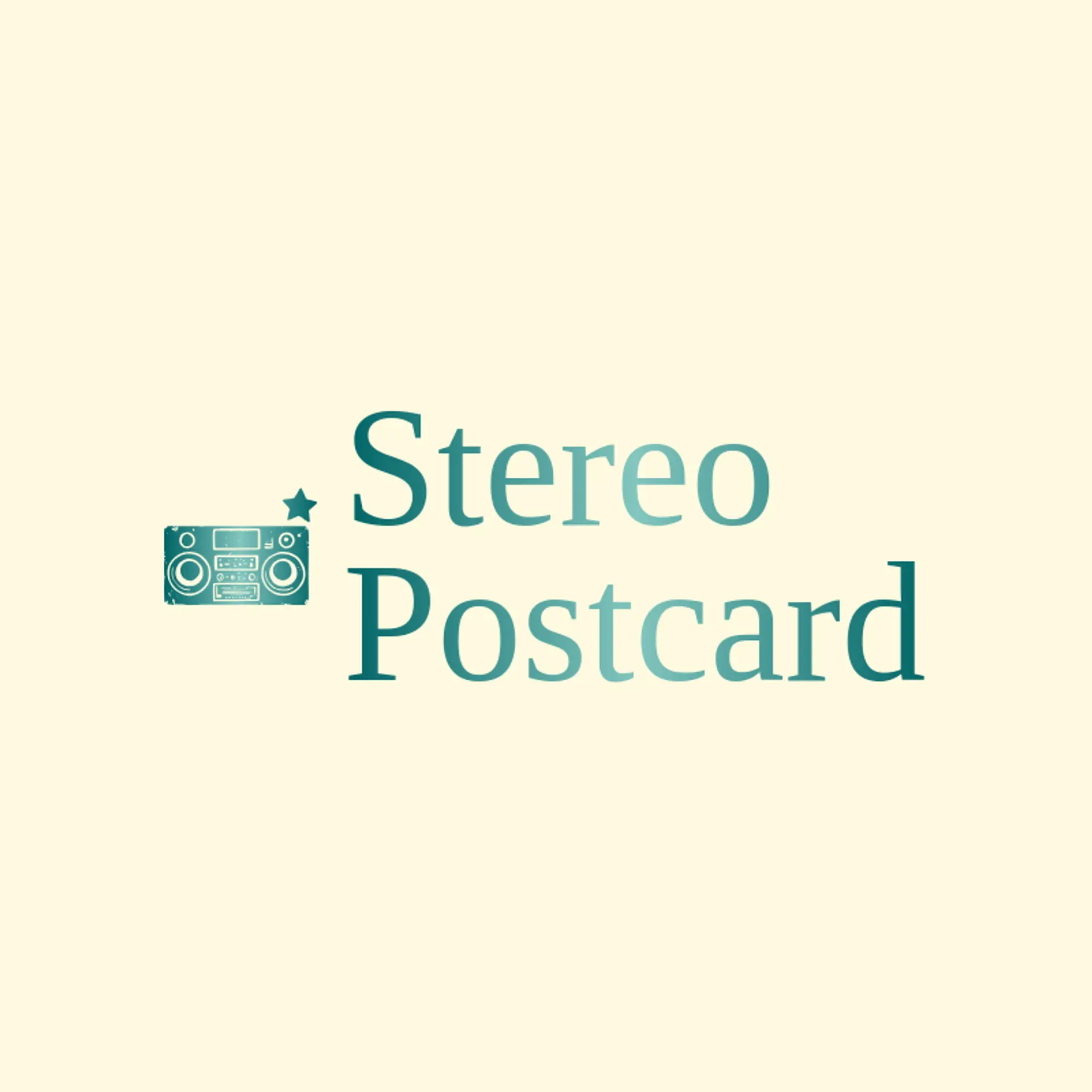 Stereo Postcard logo for stereo