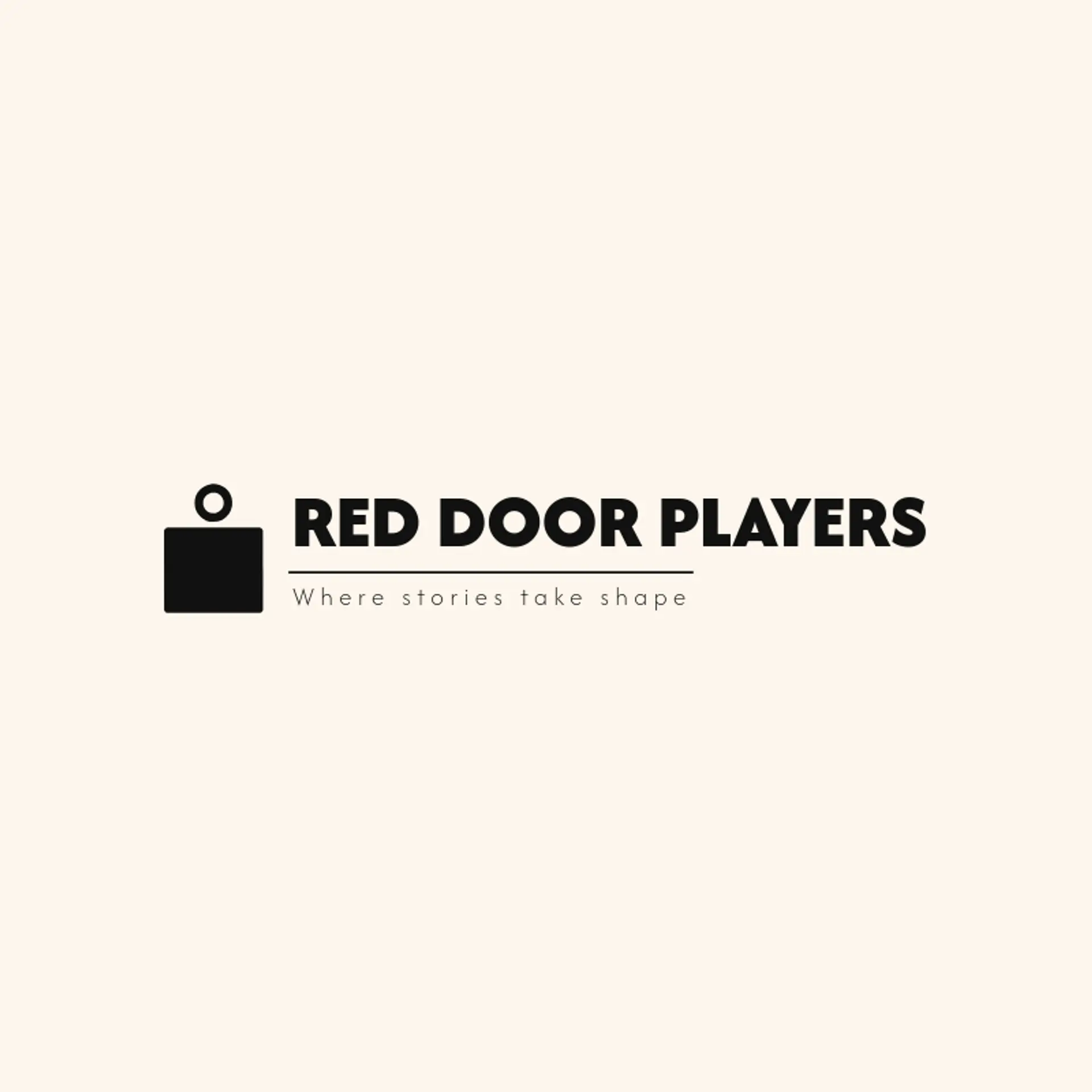 Red Door Players logo for drama