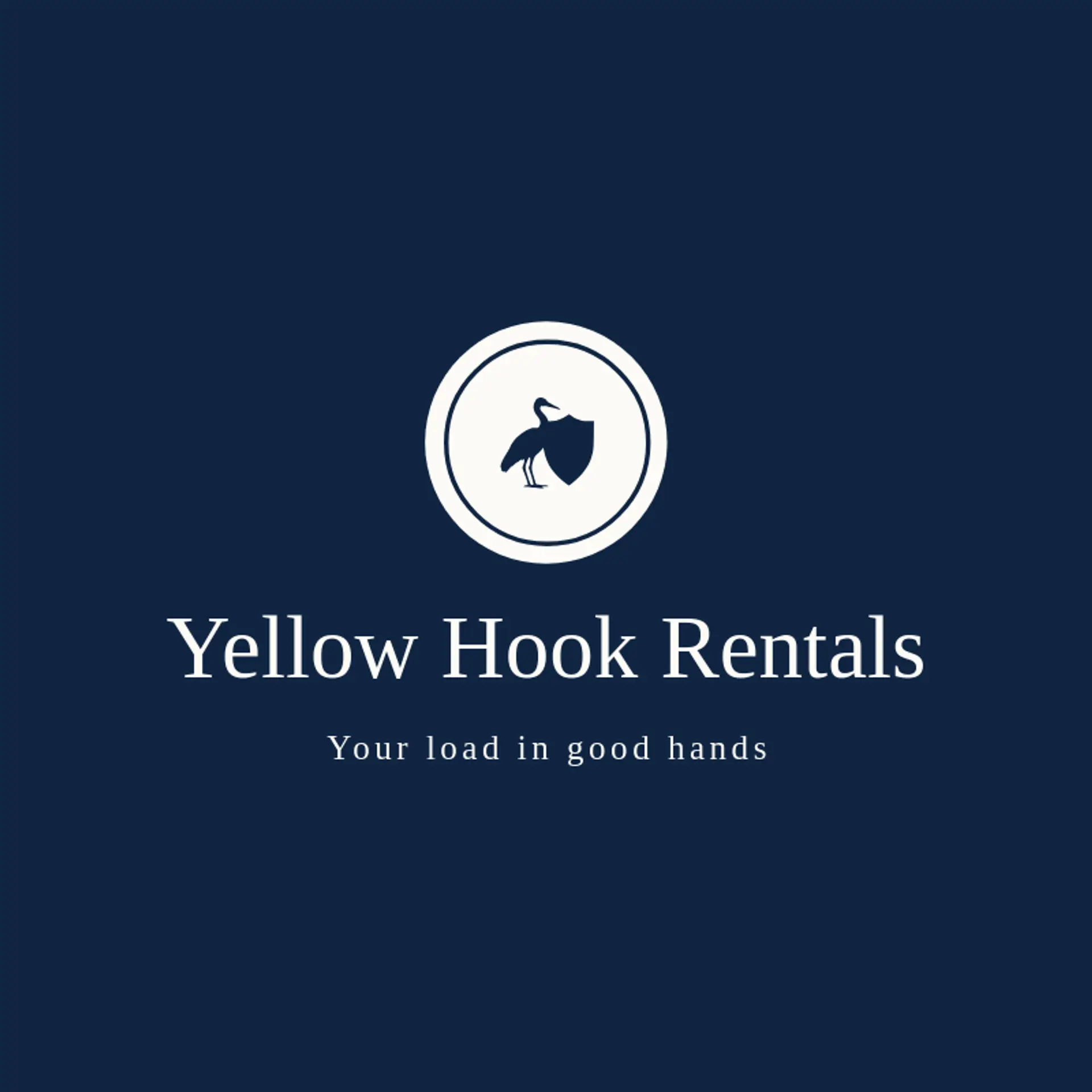 Yellow Hook Rentals logo for crane