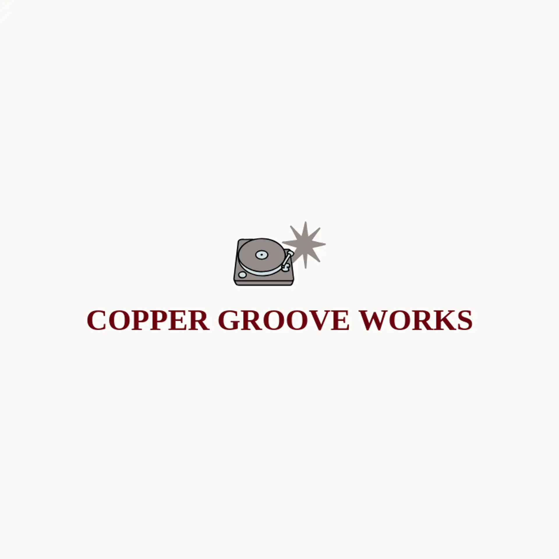Copper Groove Works logo for vinyl