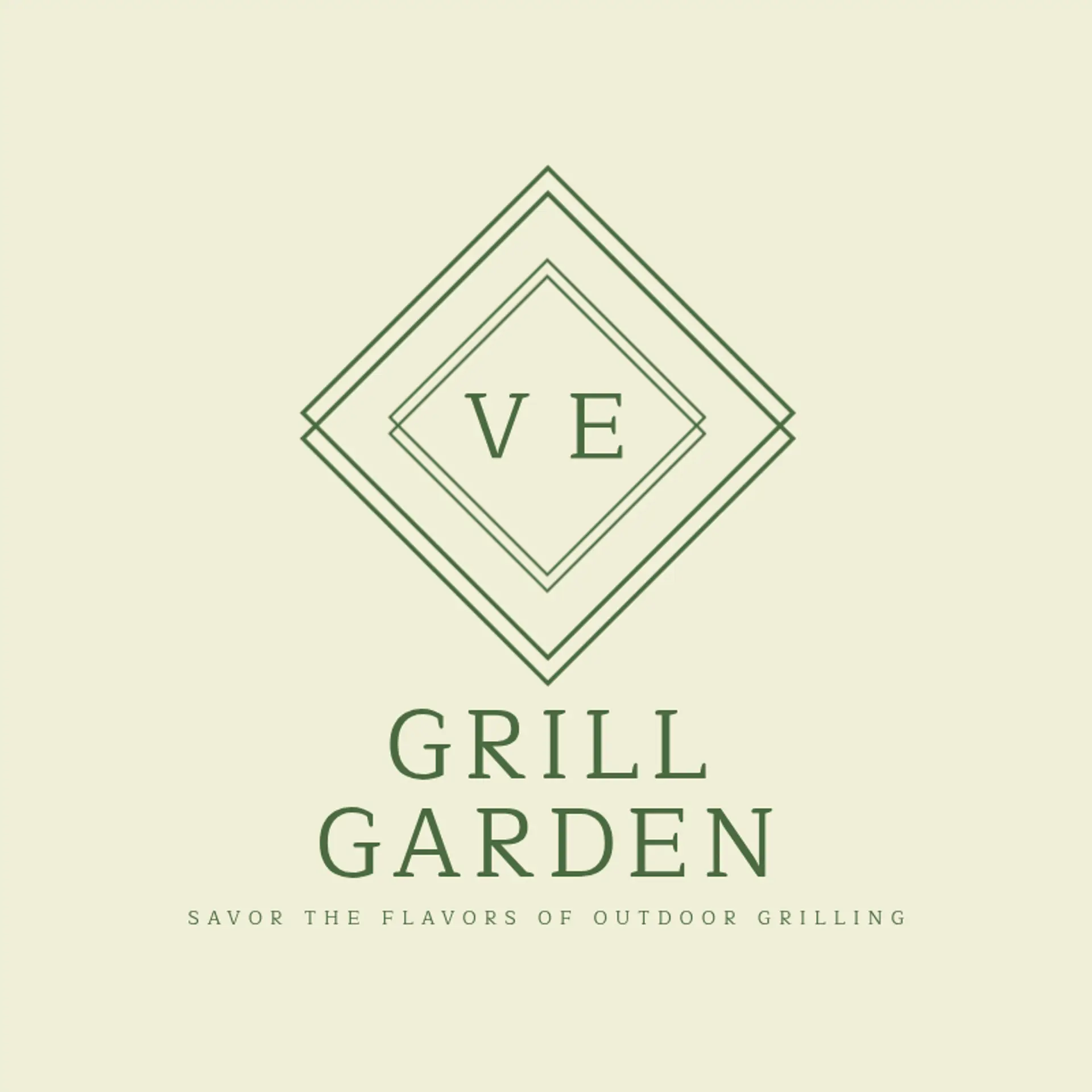 Grill Garden logo for cool restaurant
