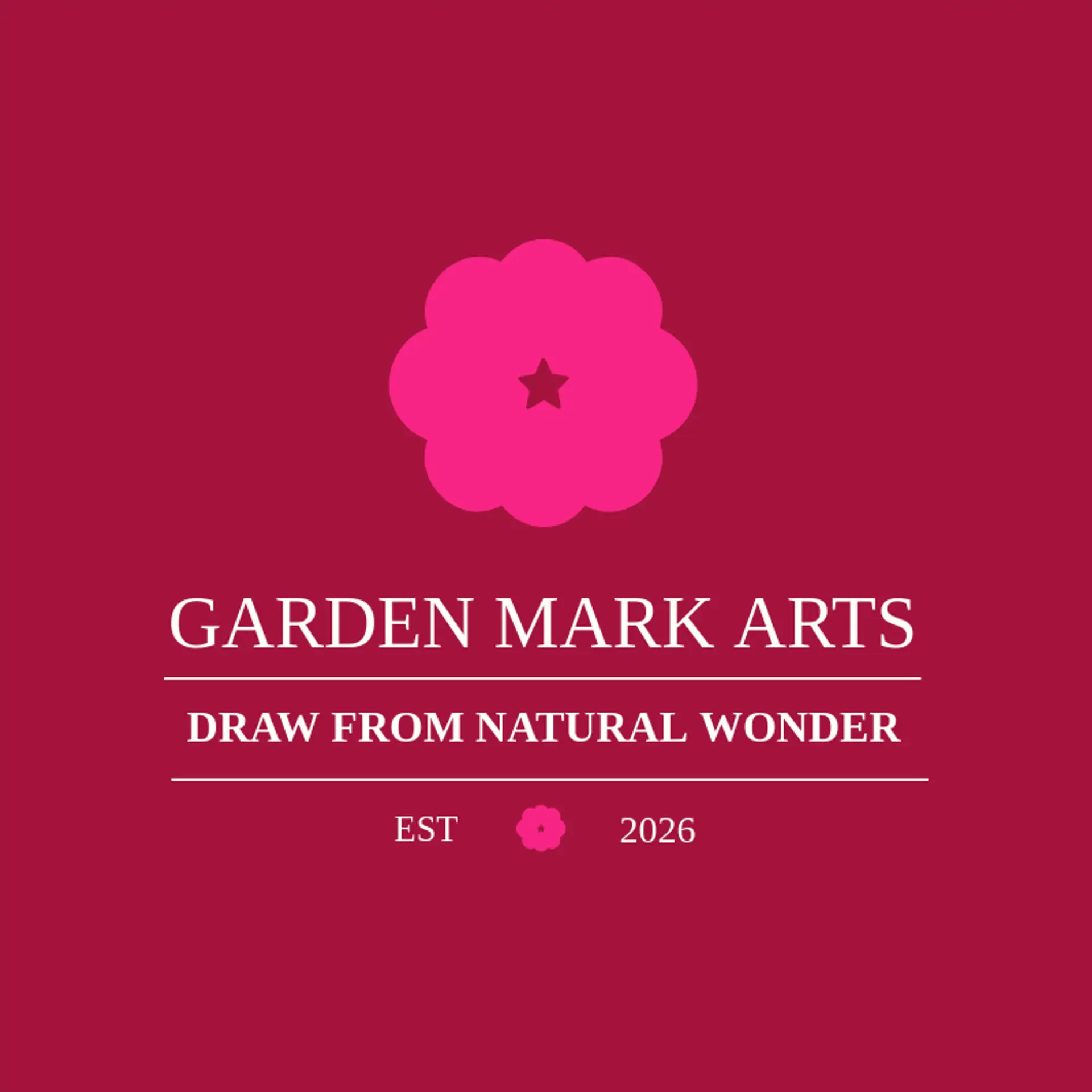 Garden Mark Arts logo for drawing