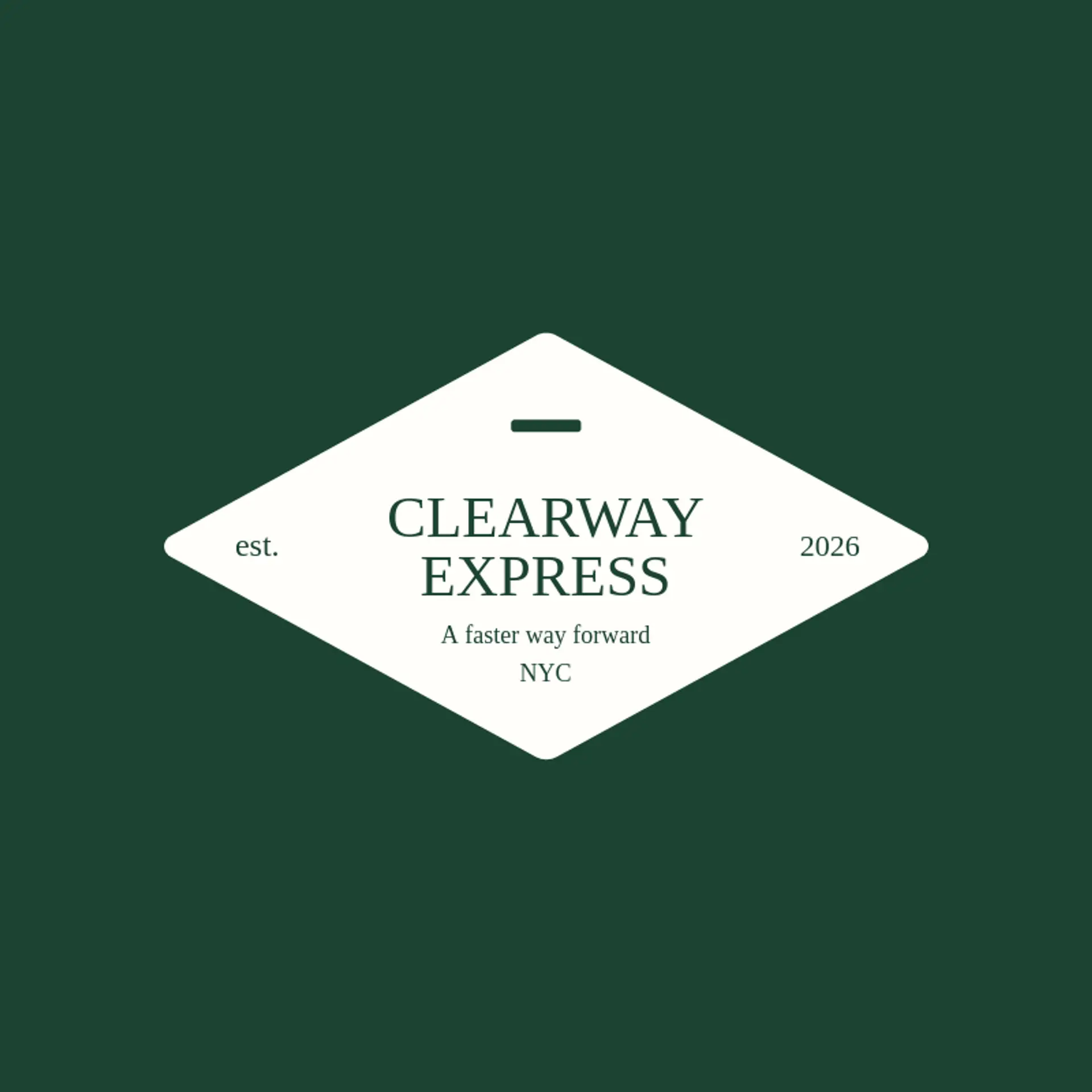 Clearway Express logo for dash