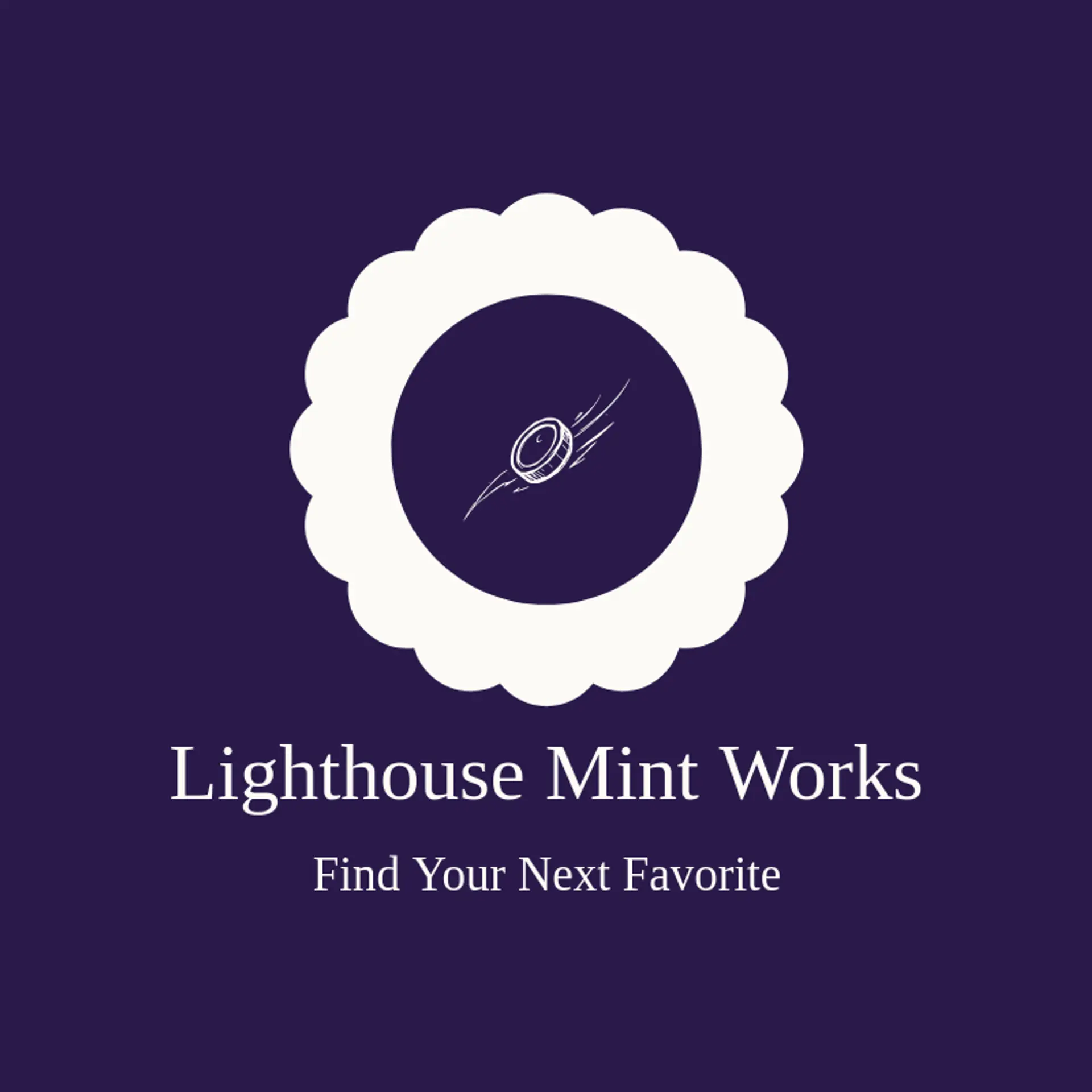 Lighthouse Mint Works logo for coin