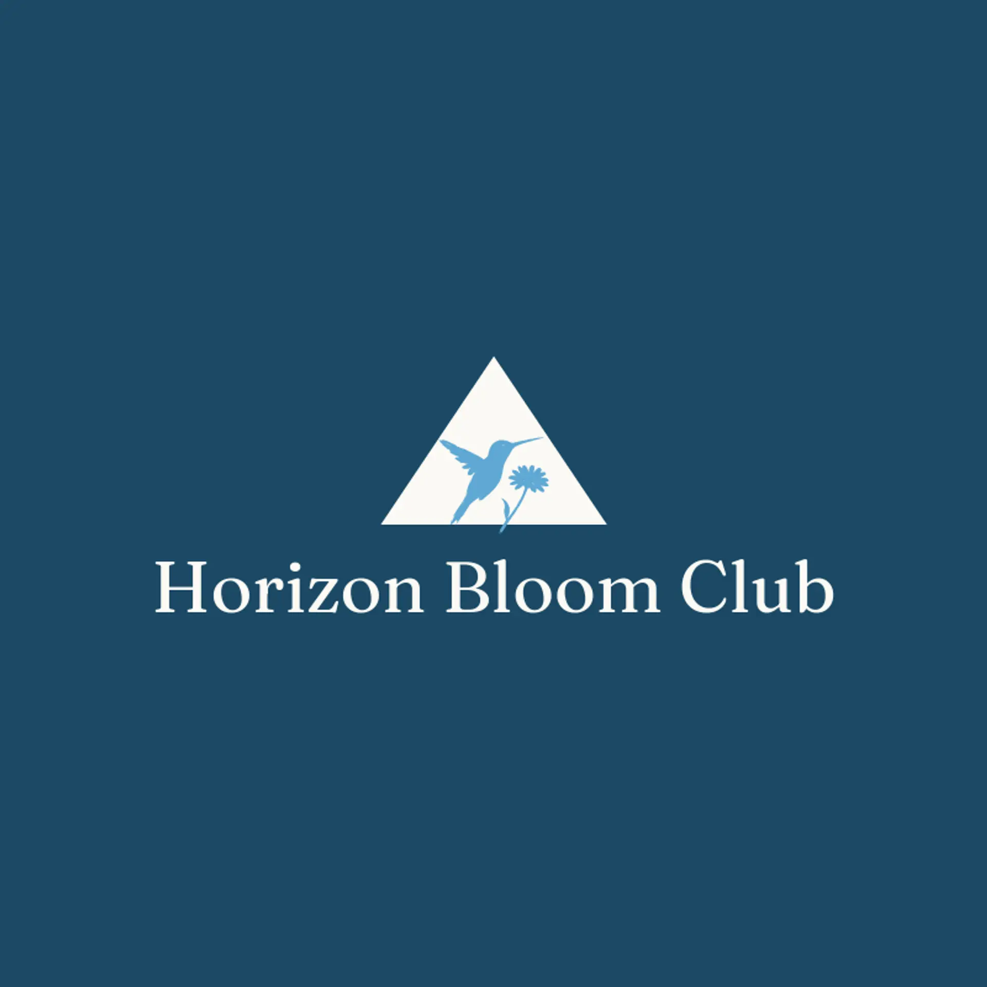 Horizon Bloom Club logo for hummingbird