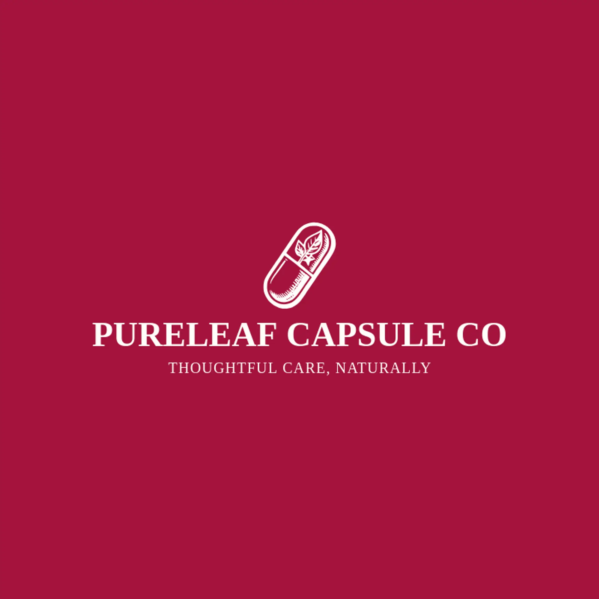 Pureleaf Capsule Co logo for pill