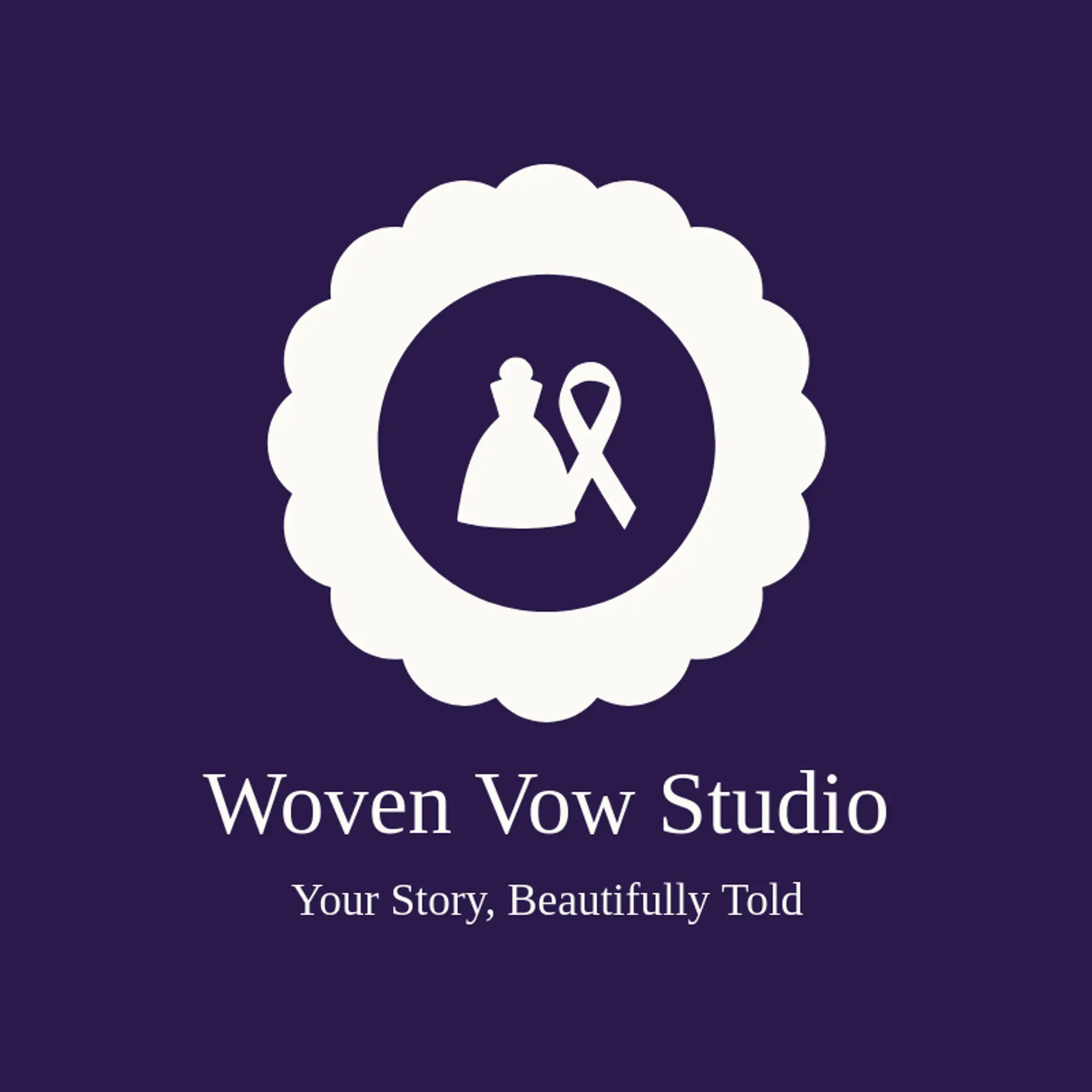 Woven Vow Studio logo for bride