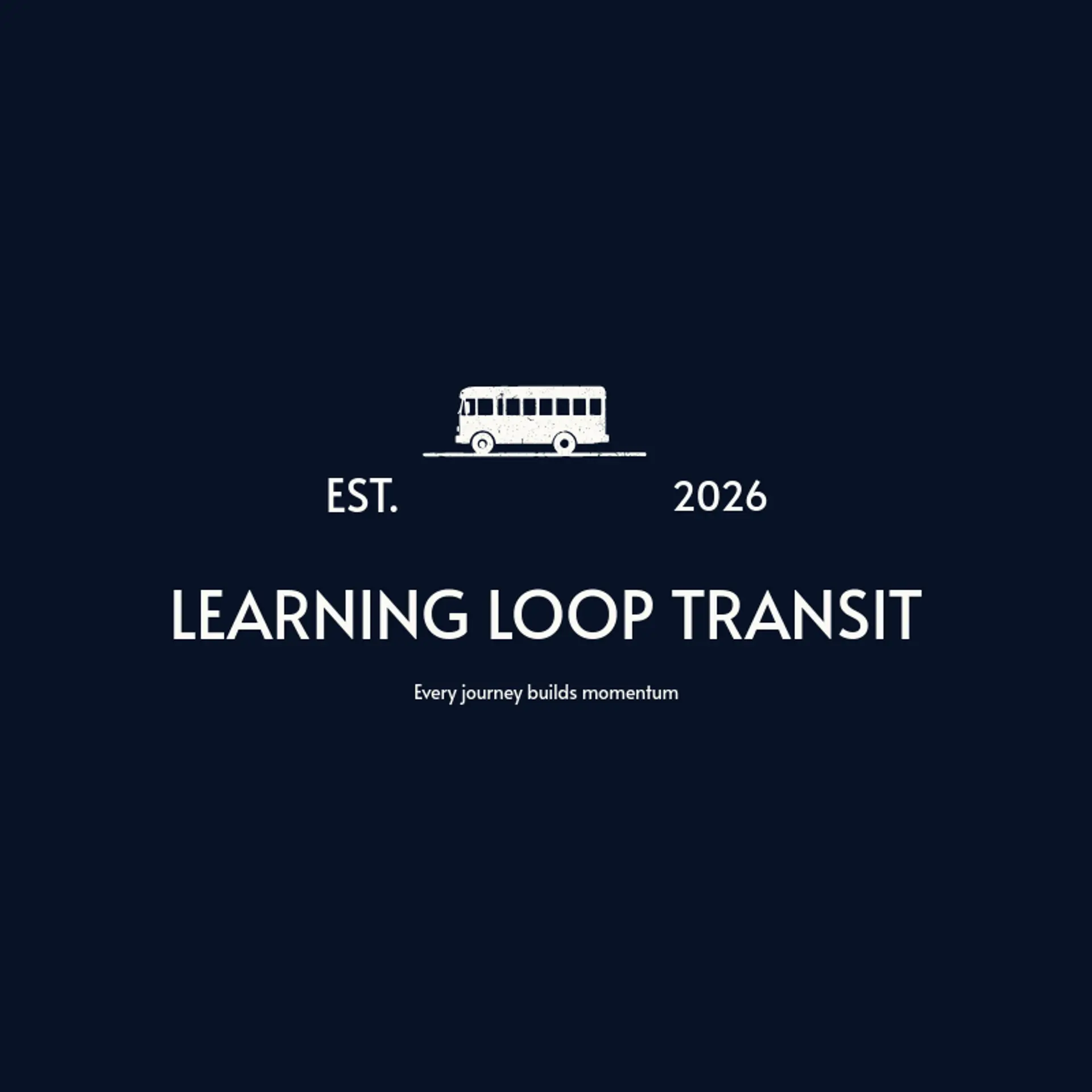 Learning Loop Transit logo for school bus