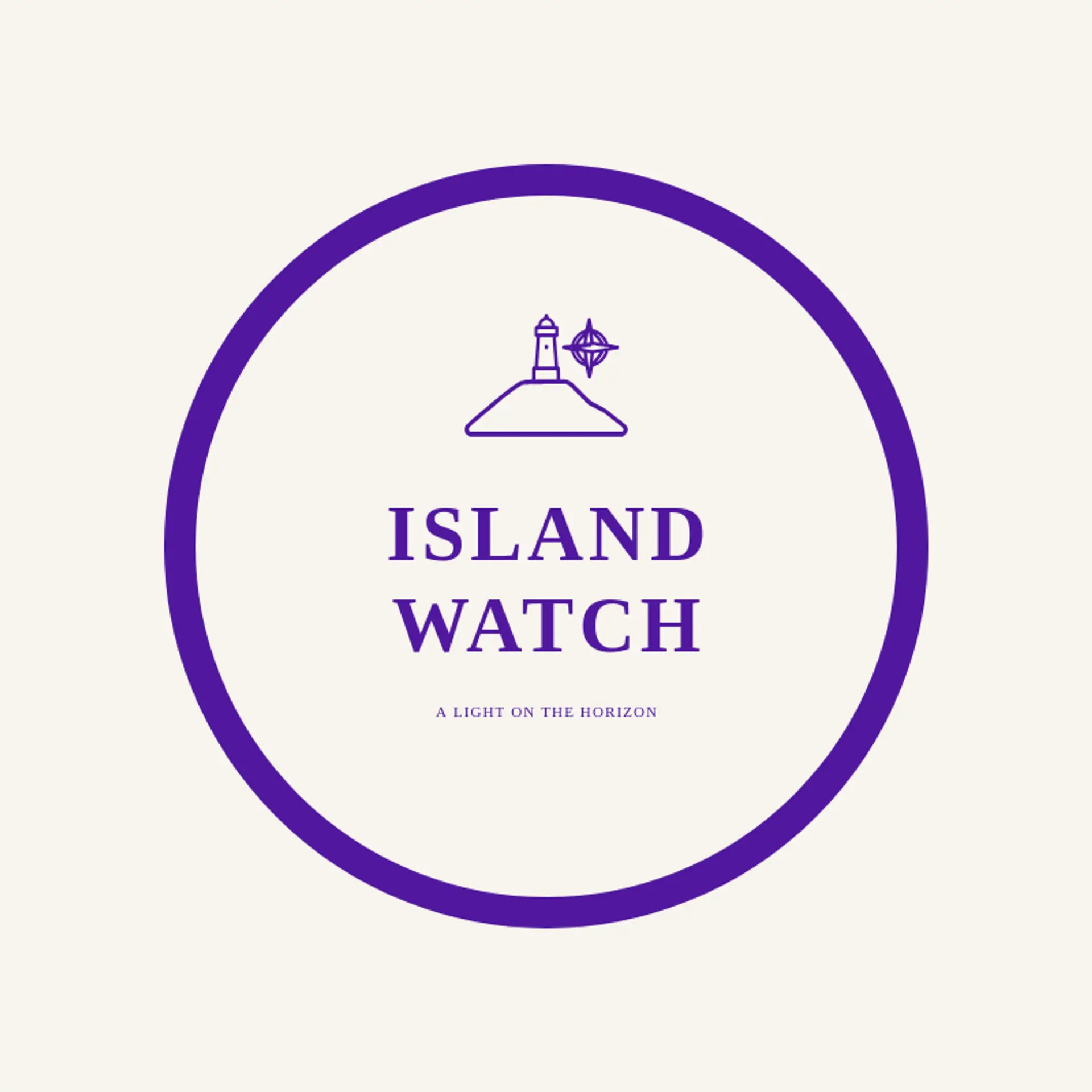 Island Watch logo for lighthouse