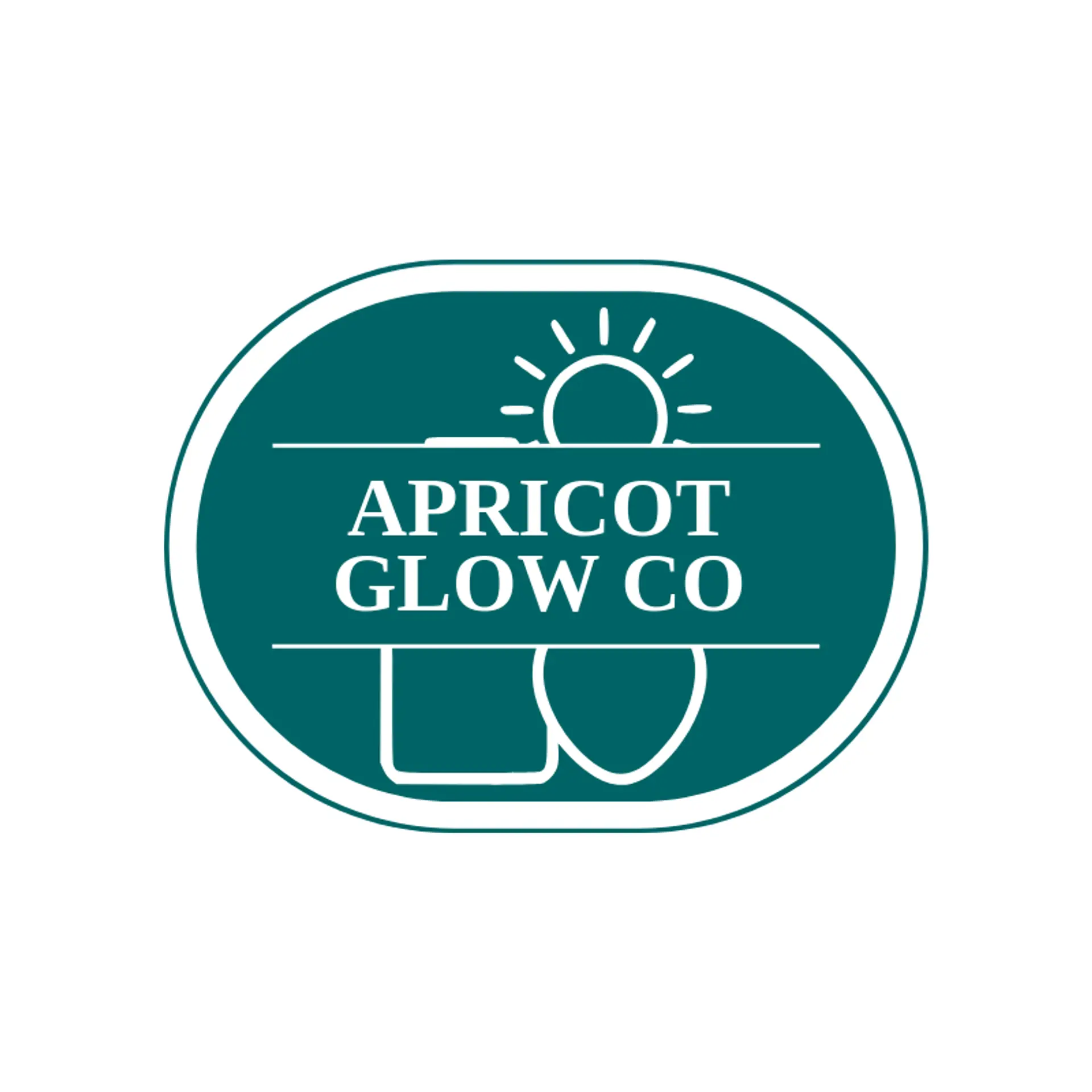 Apricot Glow Co logo for cosmetics