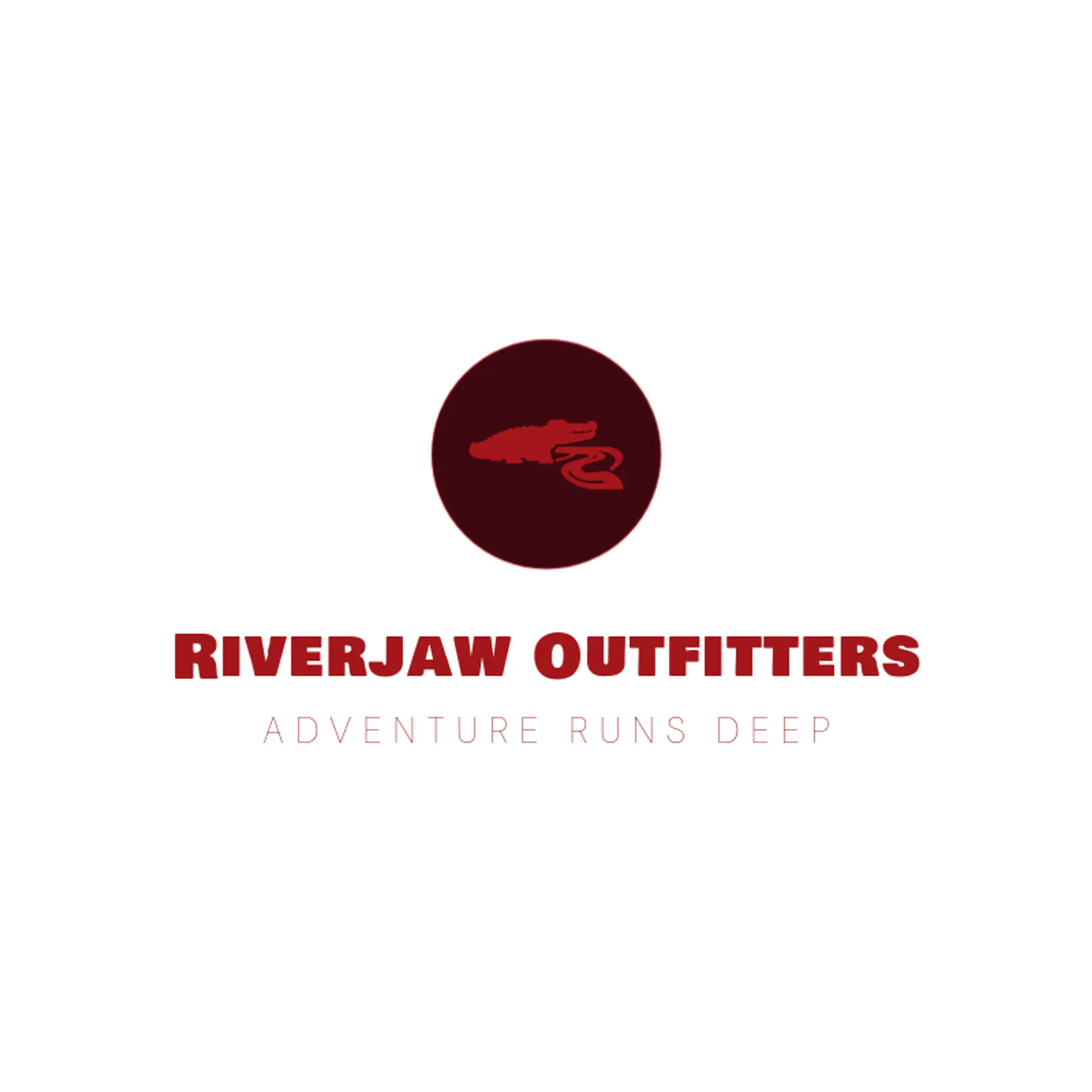 Riverjaw Outfitters logo for crocodile