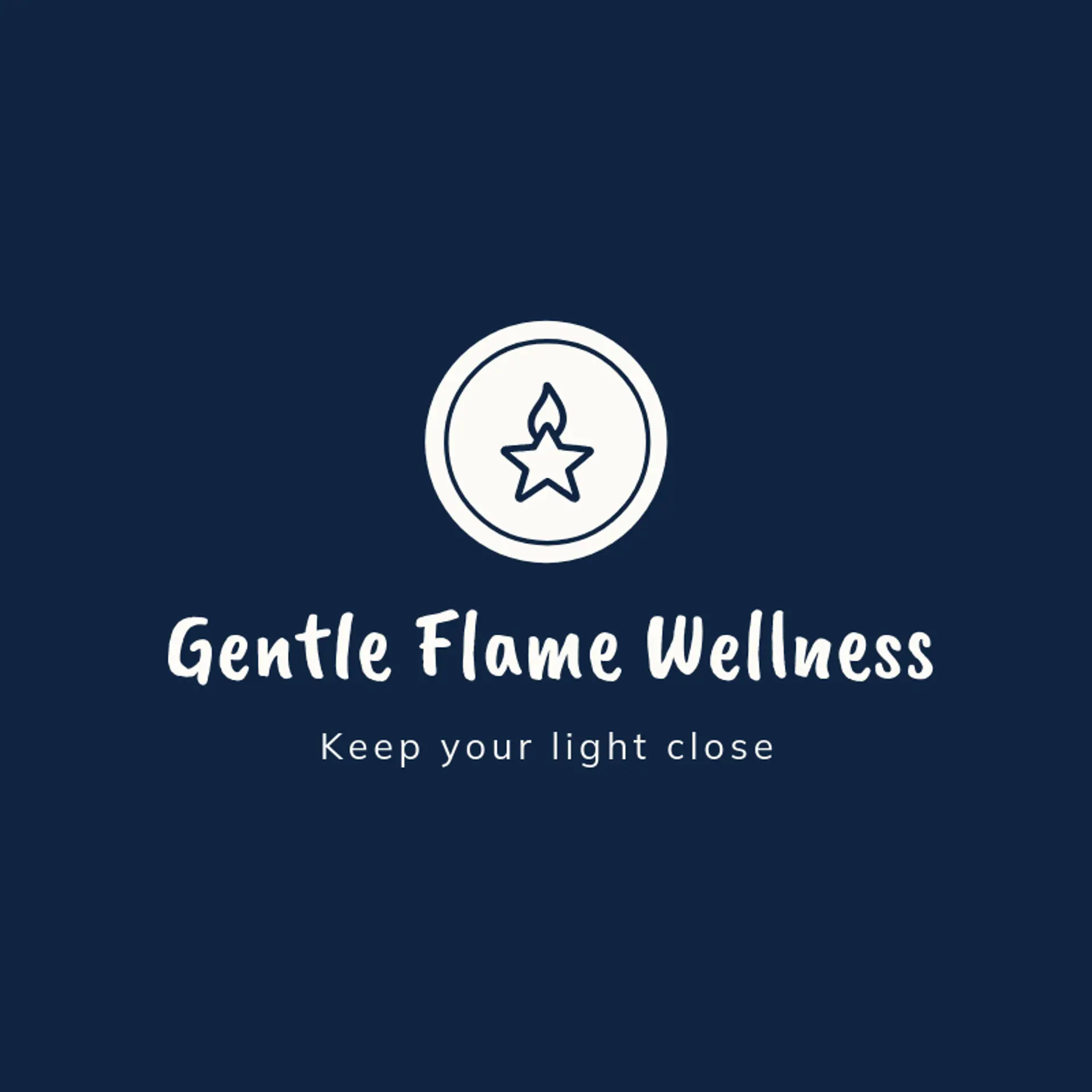 Gentle Flame Wellness logo for mental health