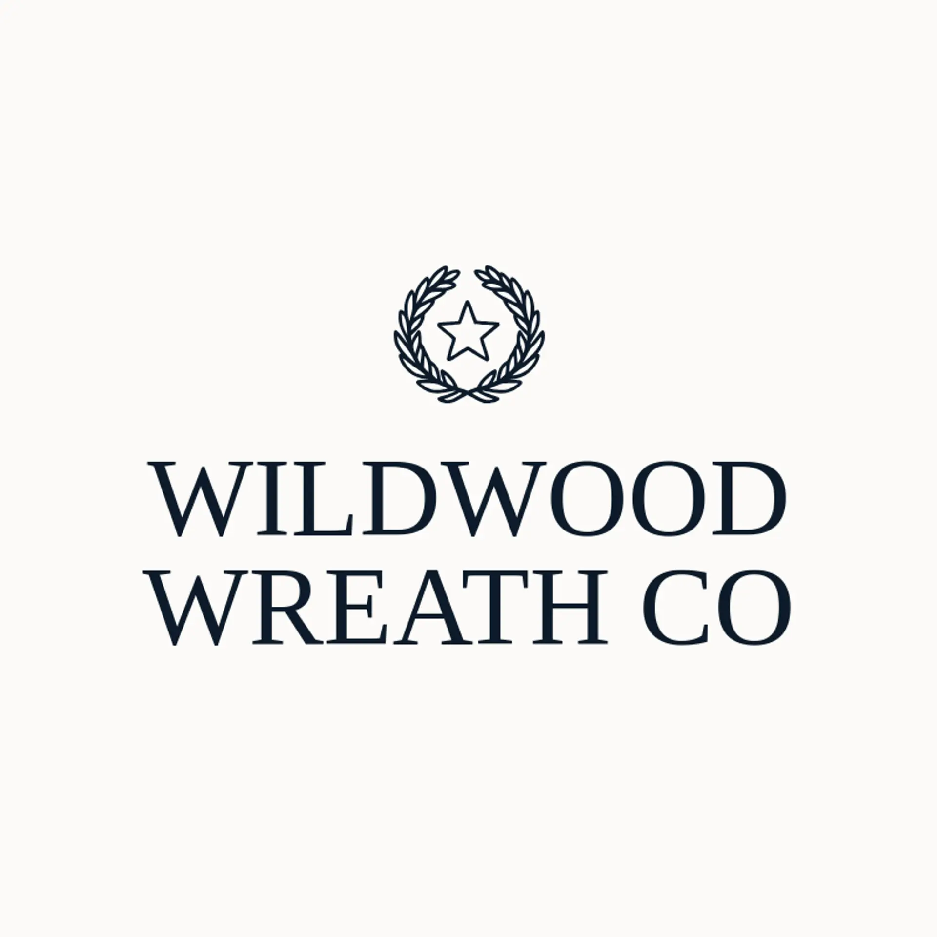 Wildwood Wreath Co logo for wreath