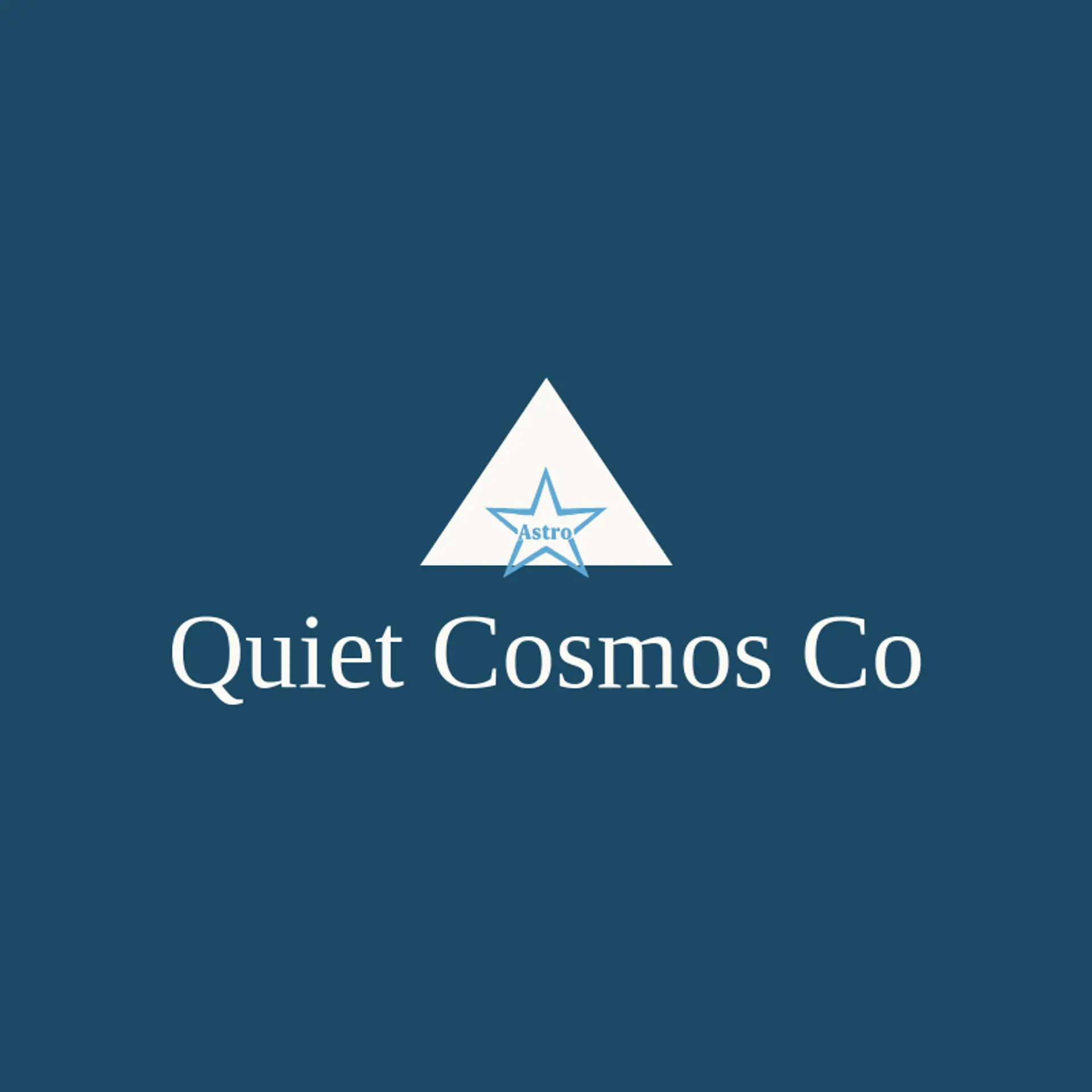 Quiet Cosmos Co logo for astro