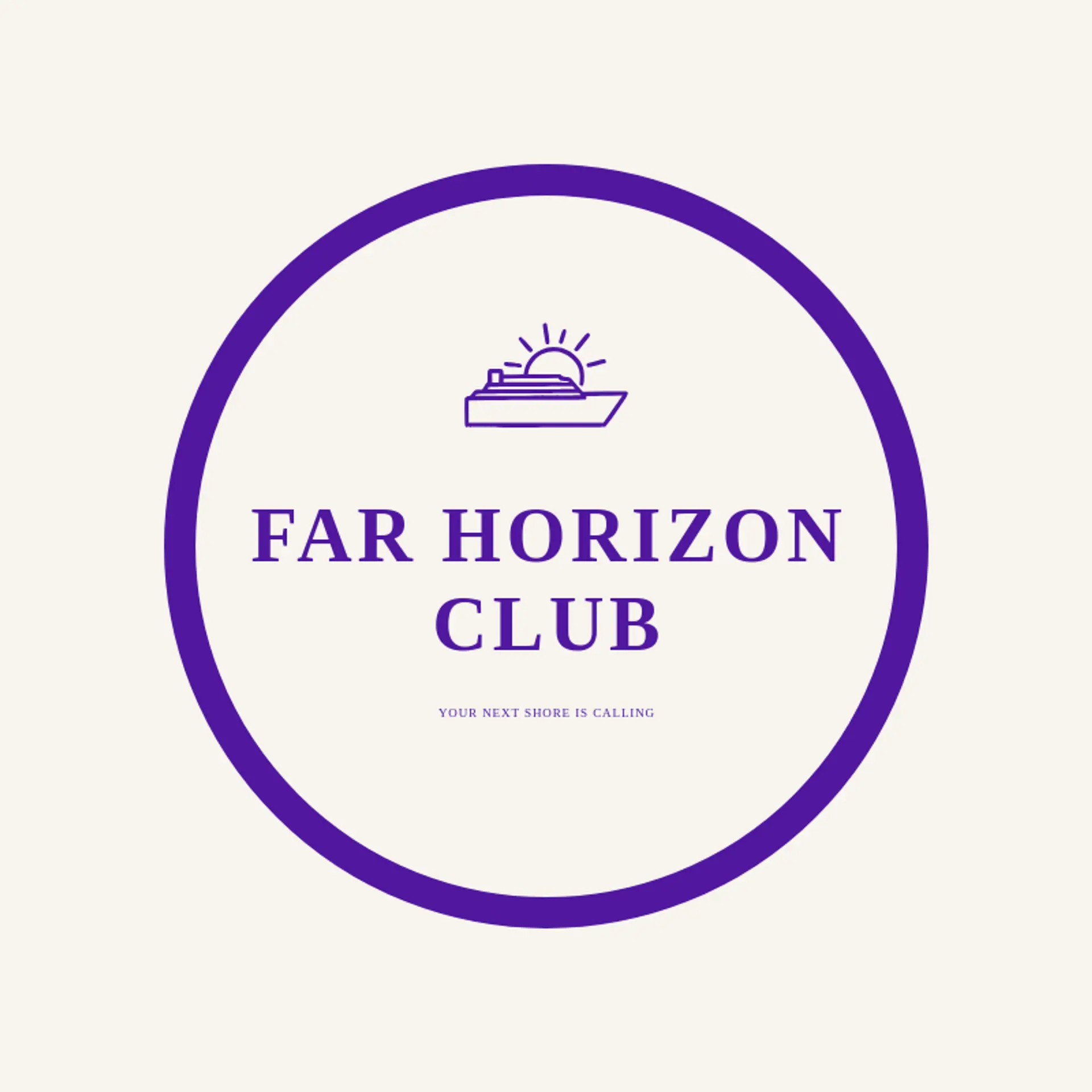 Far Horizon Club logo for cruise ship