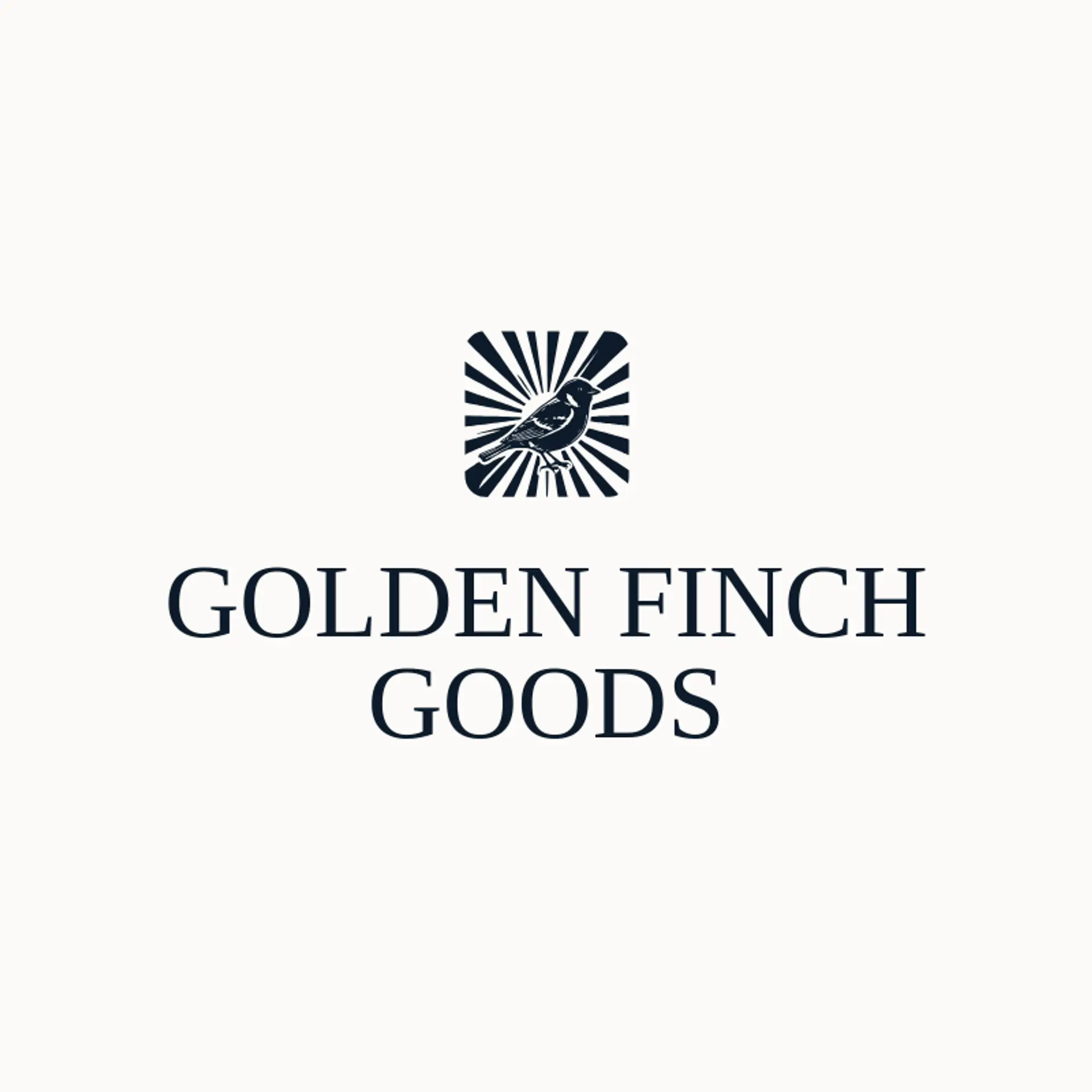 Golden Finch Goods logo for sparrow