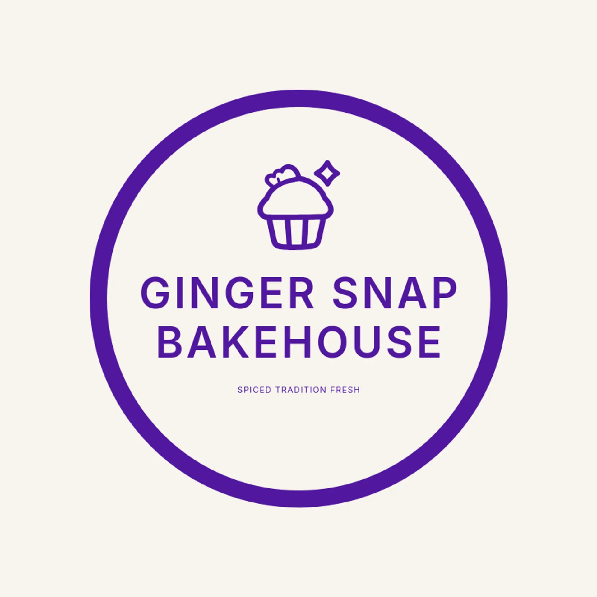 Ginger Snap Bakehouse logo for cupcake