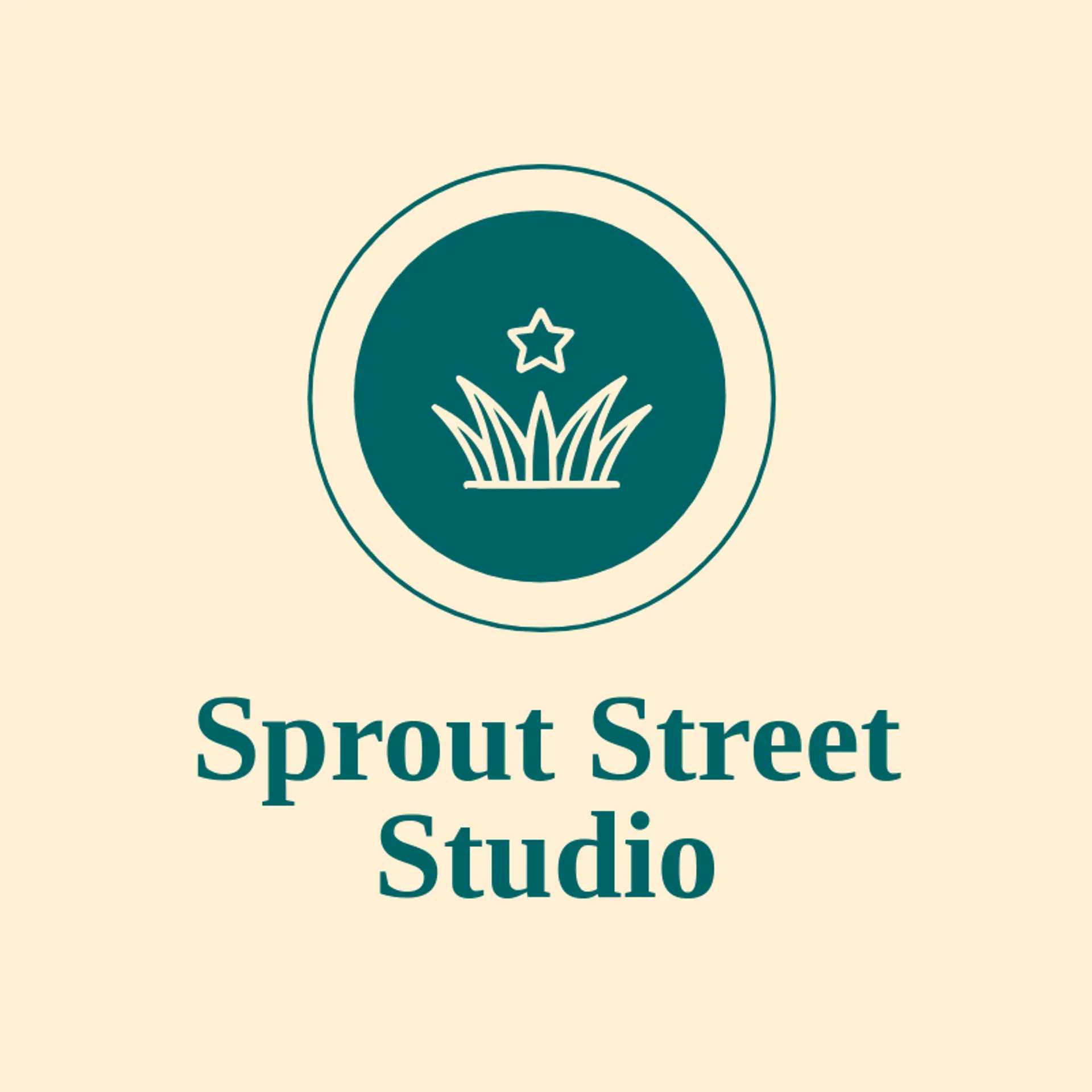 Sprout Street Studio logo for grass