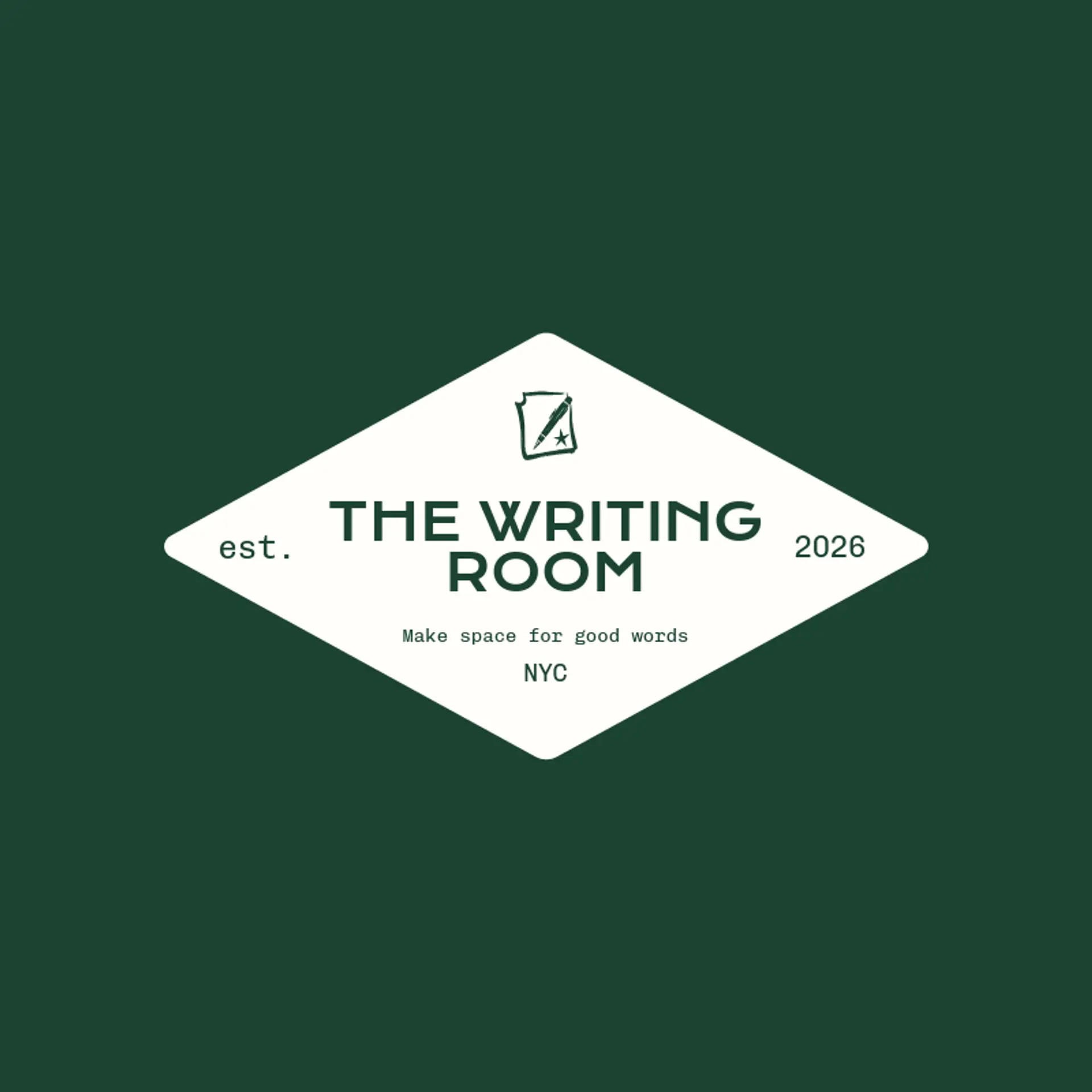 The Writing Room logo for pen
