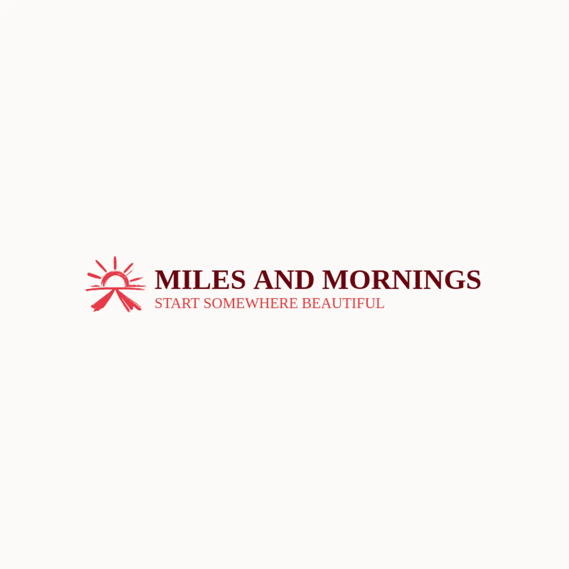 Miles and Mornings logo for road trip