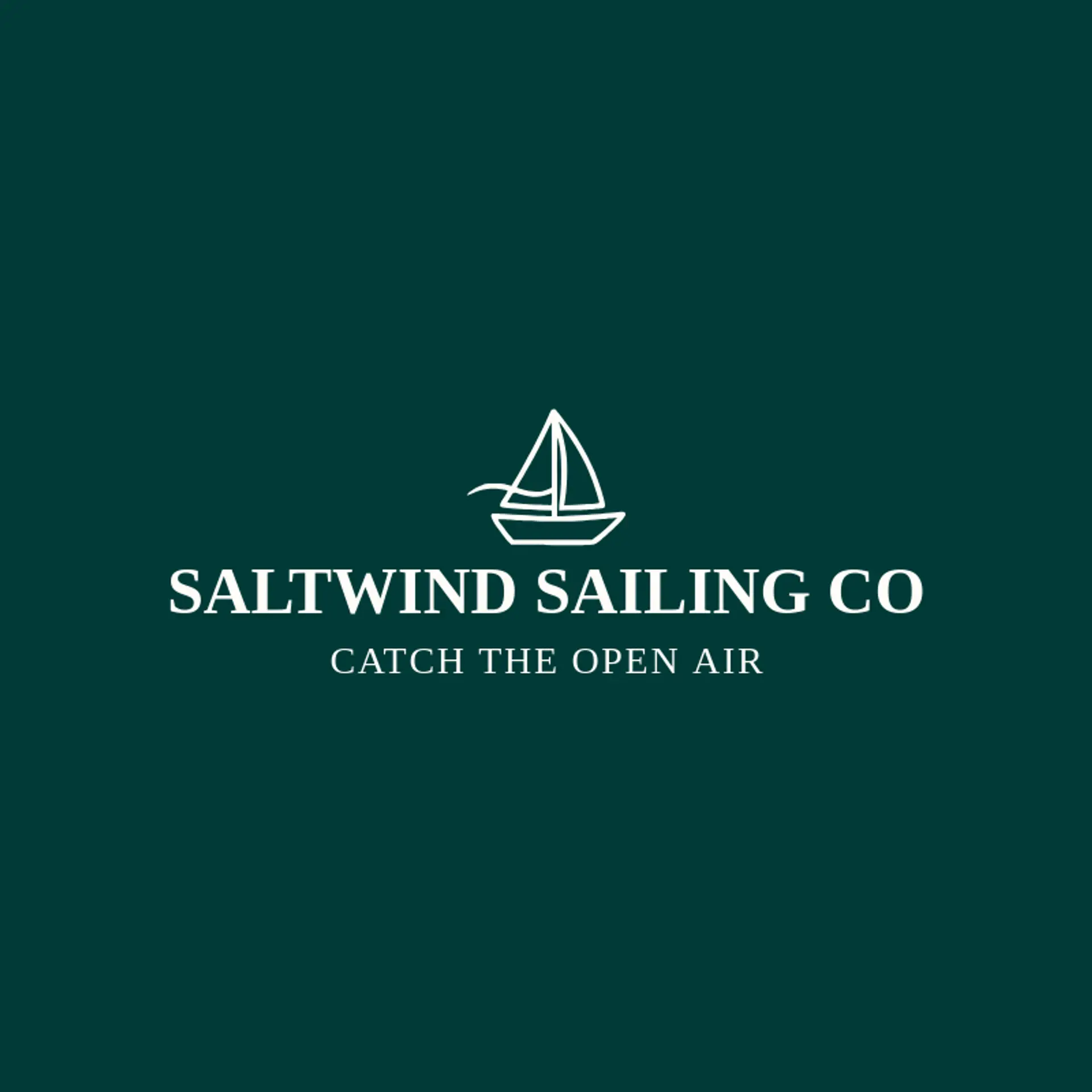 Saltwind Sailing Co logo for nautical