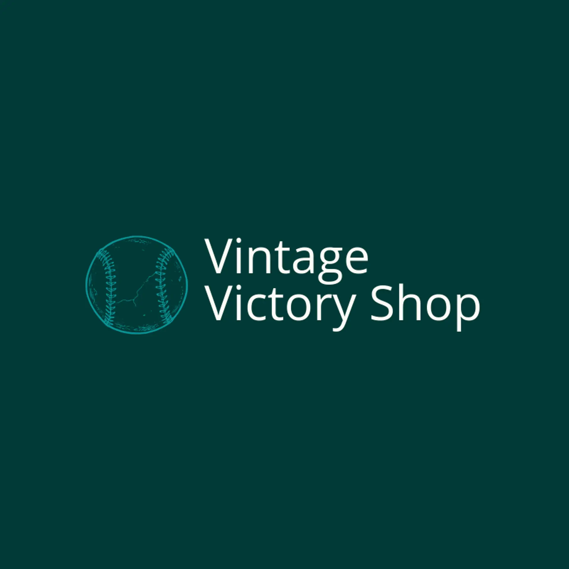 Vintage Victory Shop logo for sports card