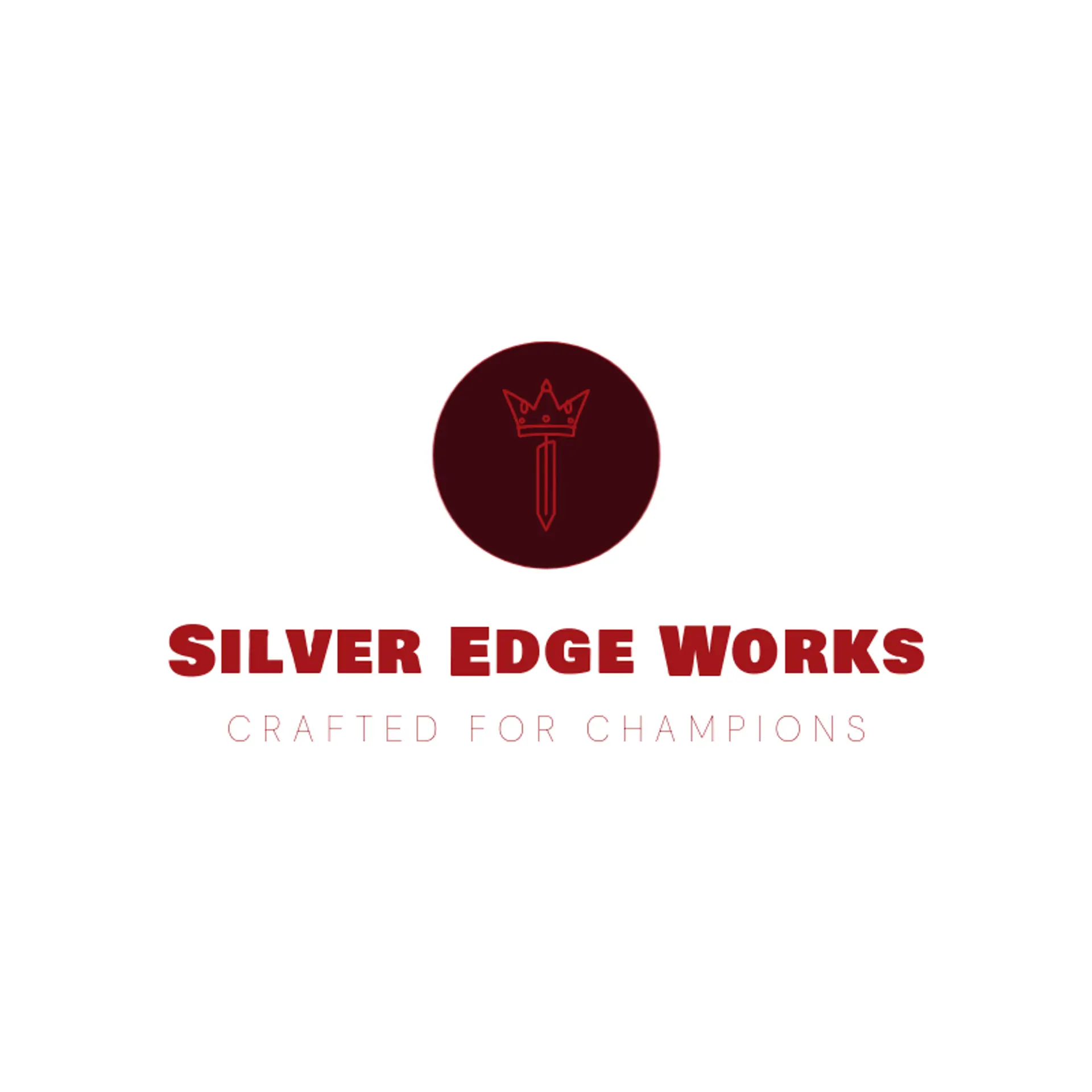 Silver Edge Works logo for sword