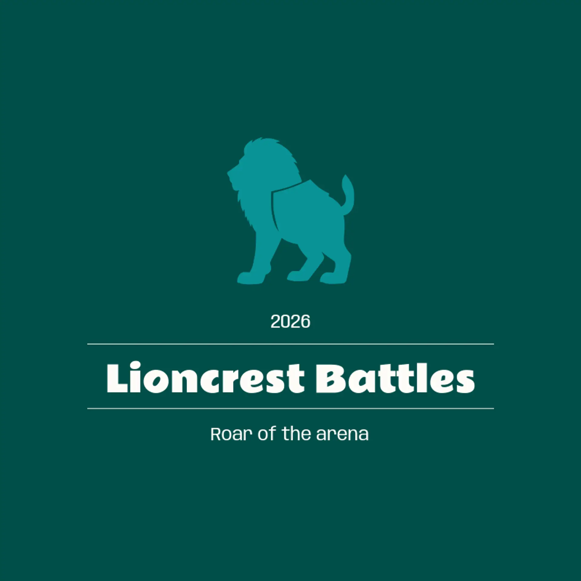 Lioncrest Battles logo for battle