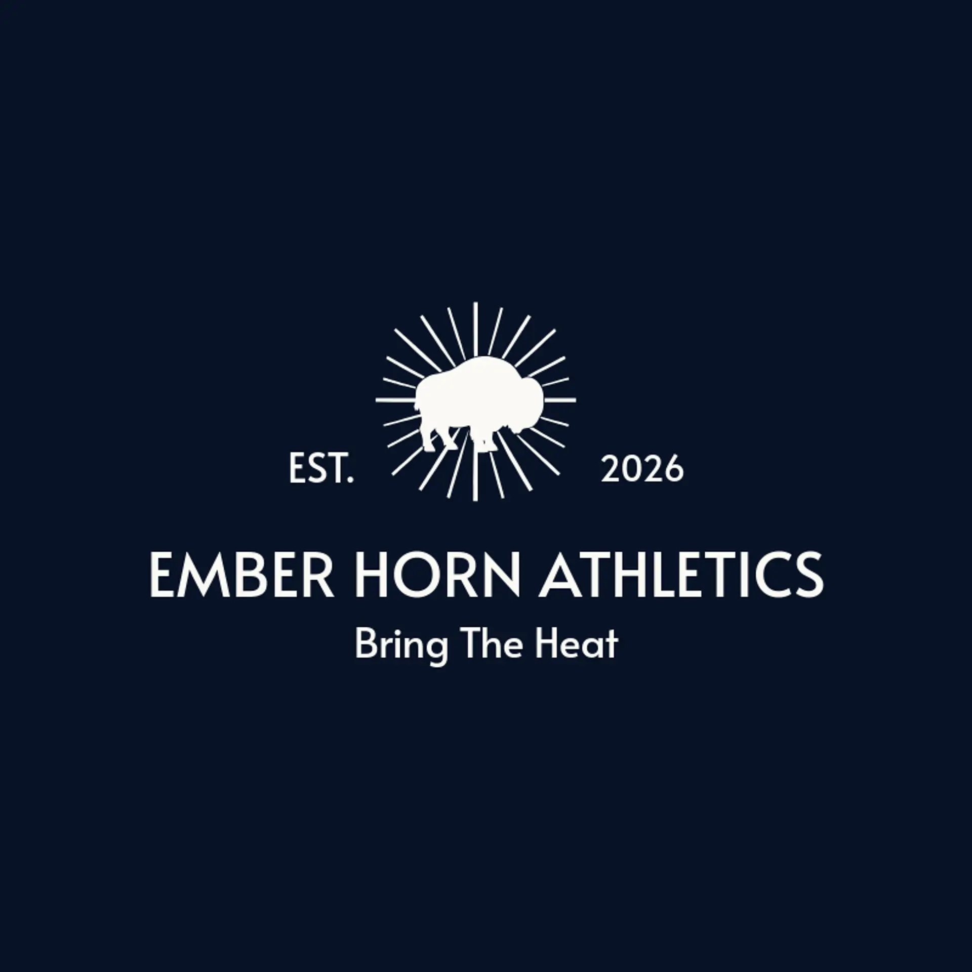 Ember Horn Athletics logo for bison