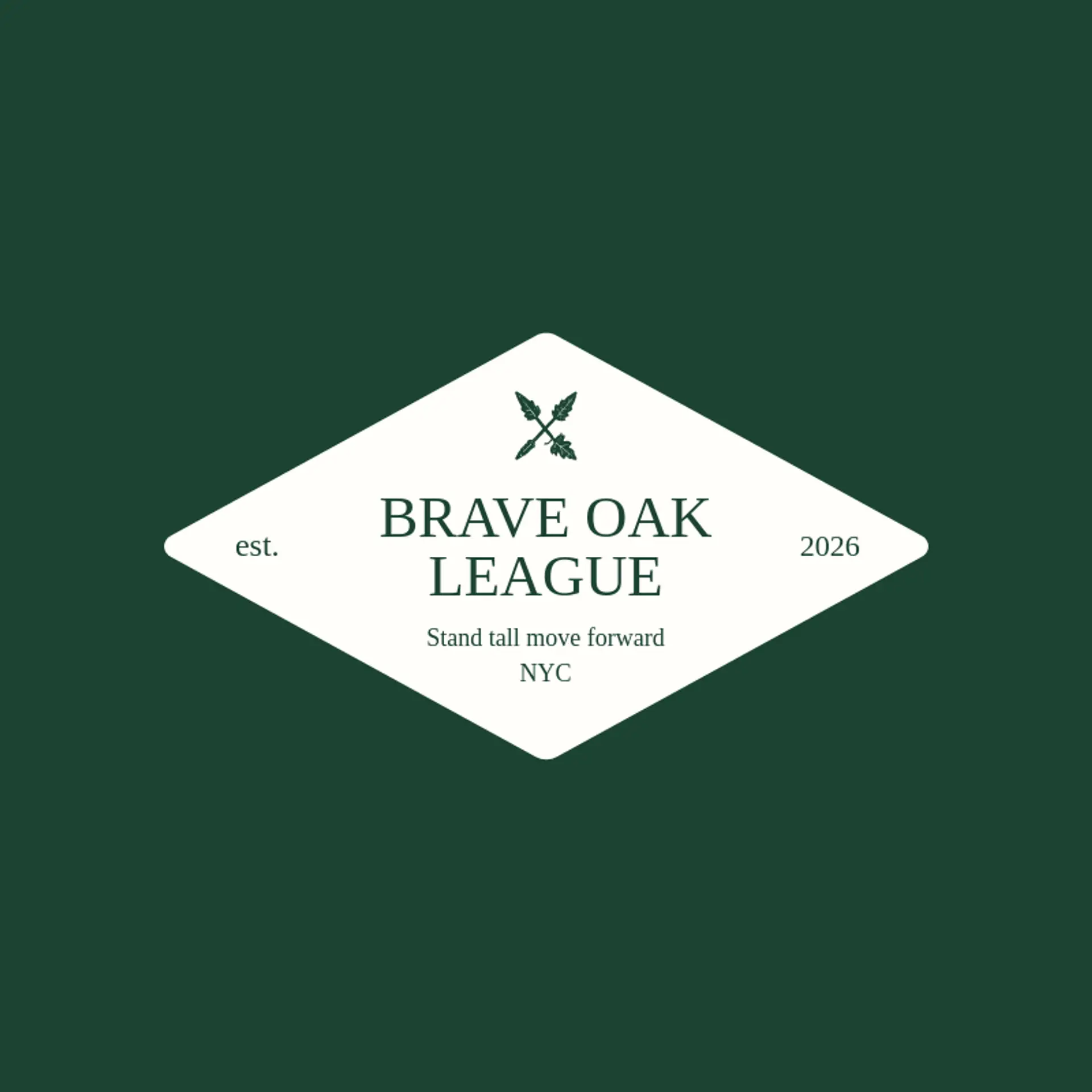 Brave Oak League logo for spear