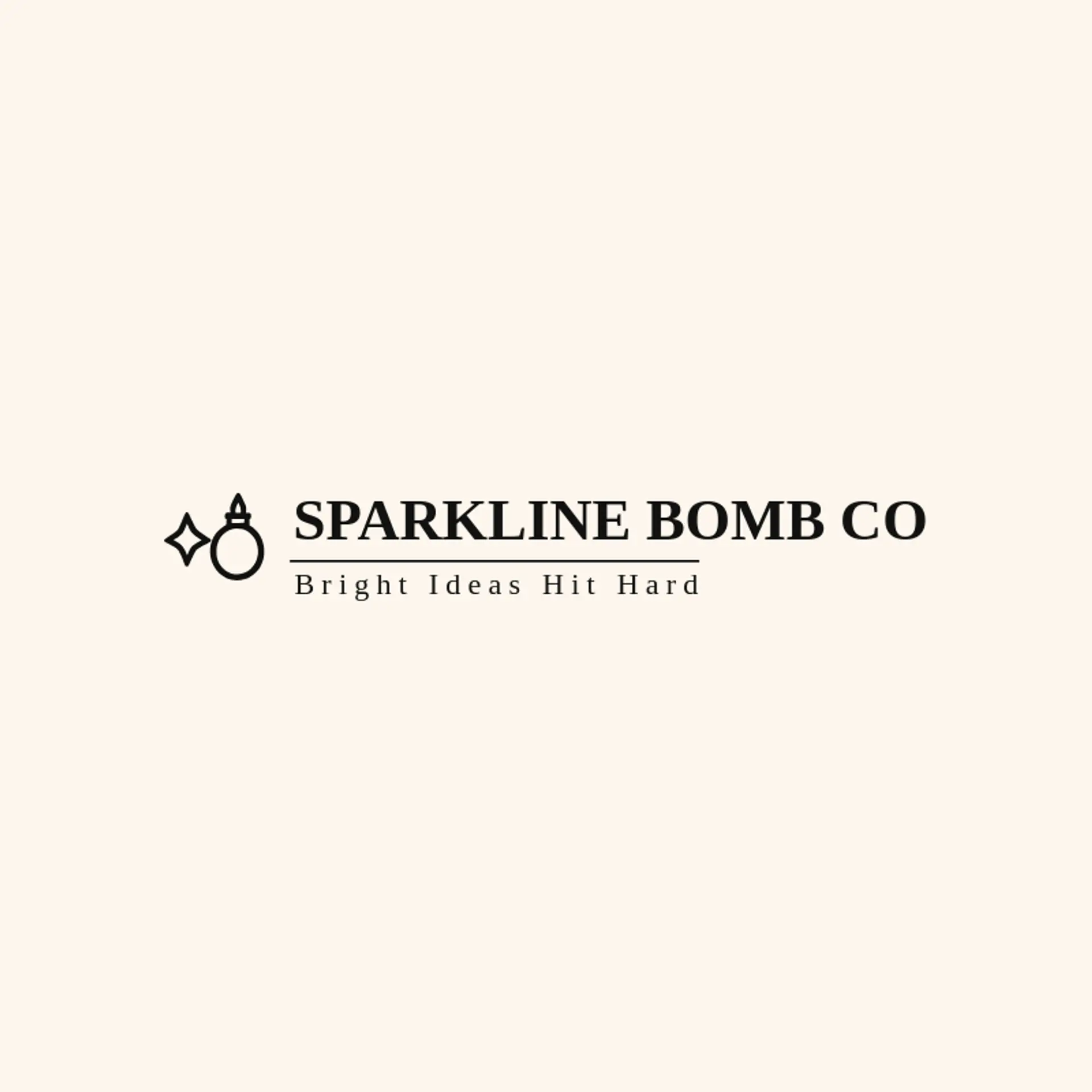 Sparkline Bomb Co logo for bomb