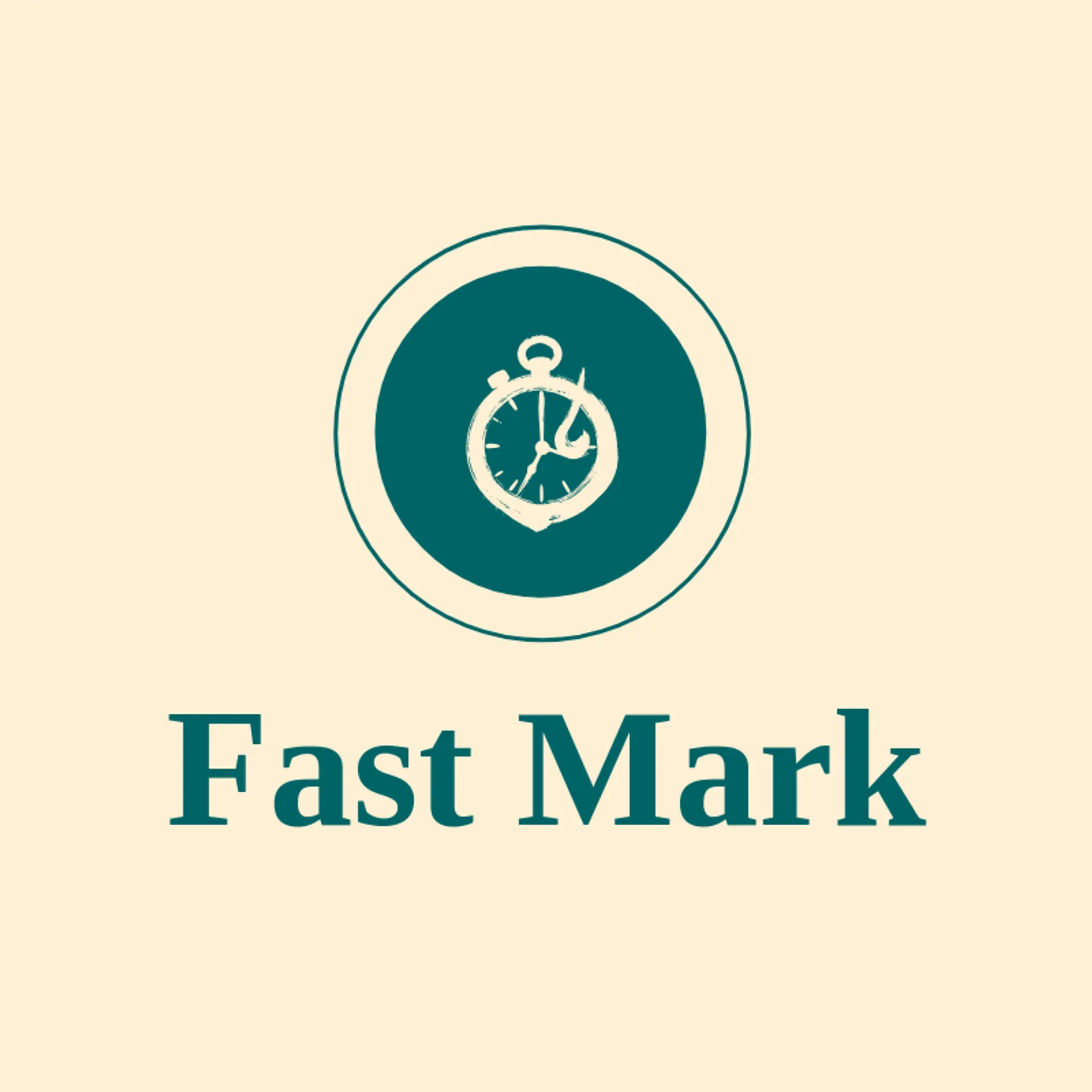 Fast Mark logo for running