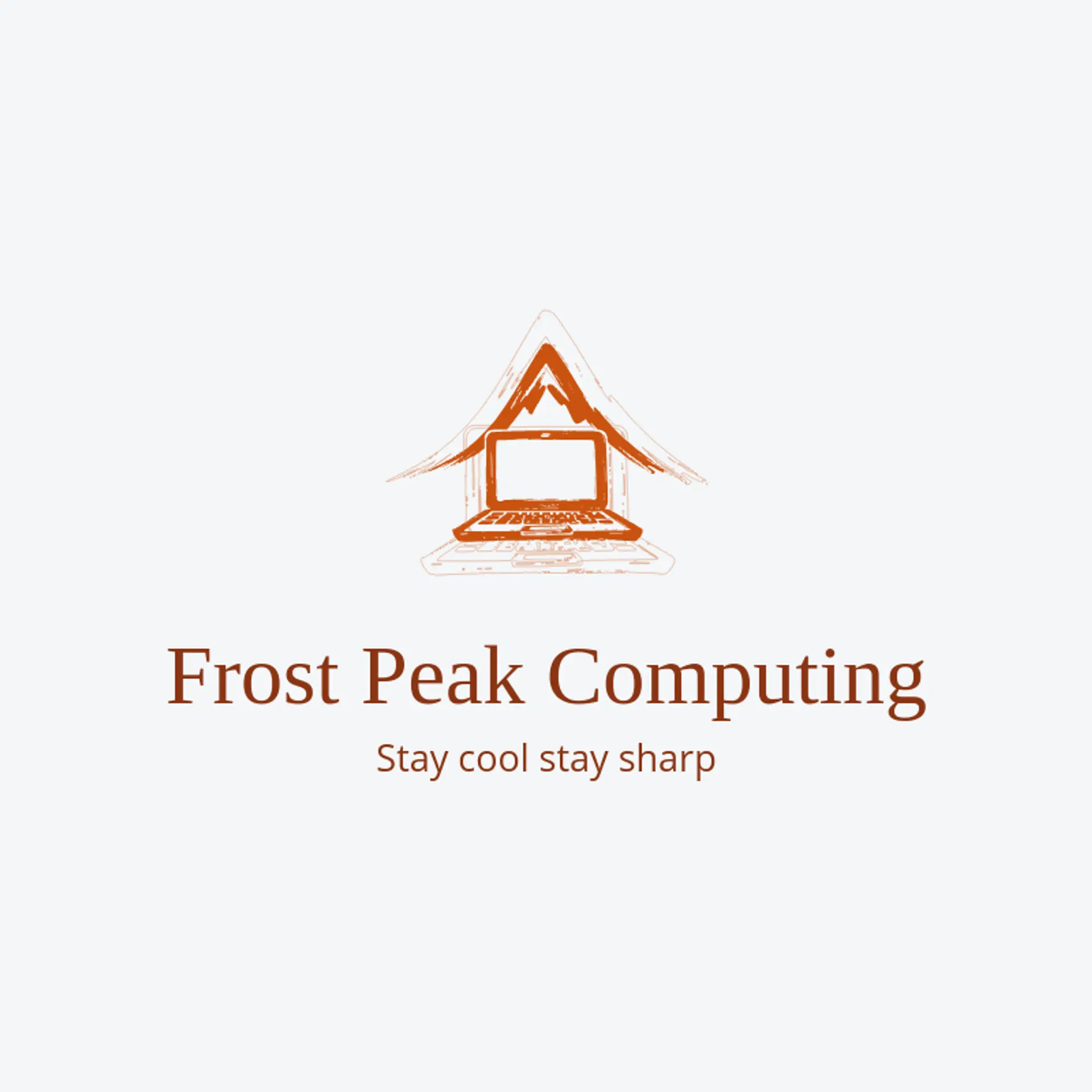 Frost Peak Computing logo for laptop