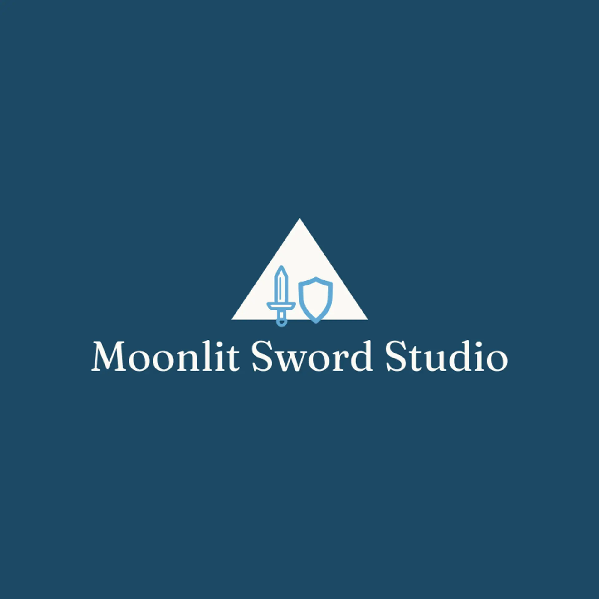 Moonlit Sword Studio logo for game