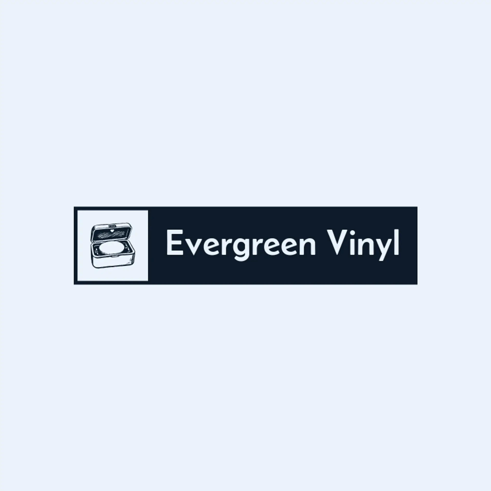 Evergreen Vinyl logo for record