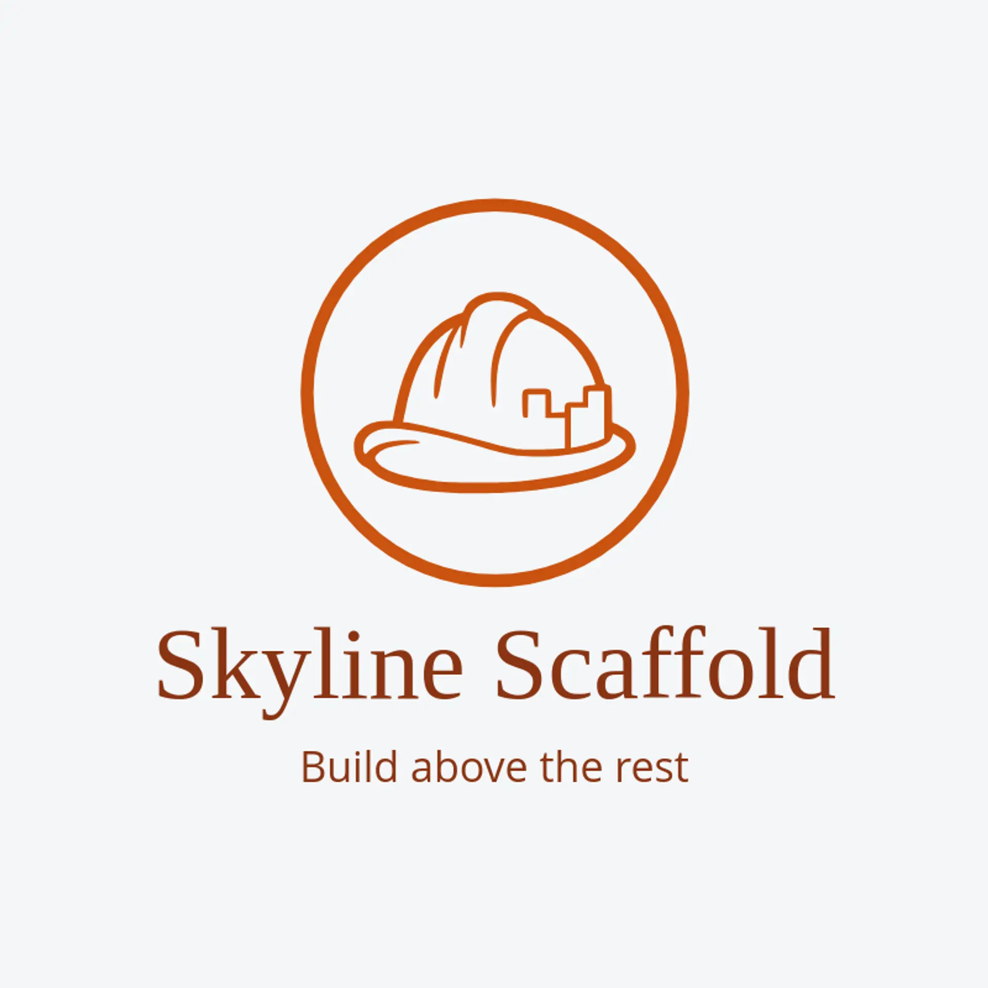 Skyline Scaffold logo for hard hat