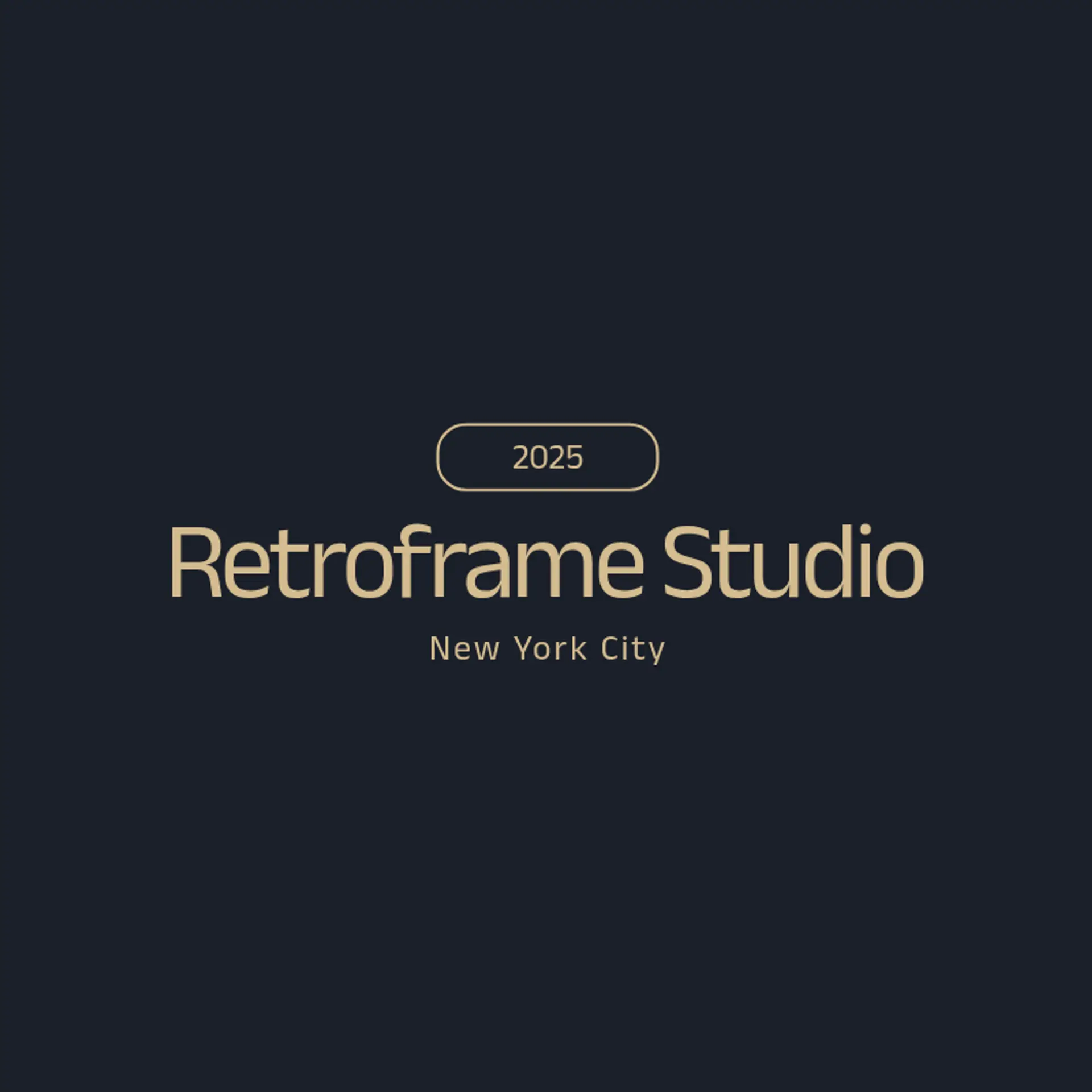 RetroFrame Studio logo for vintage photography