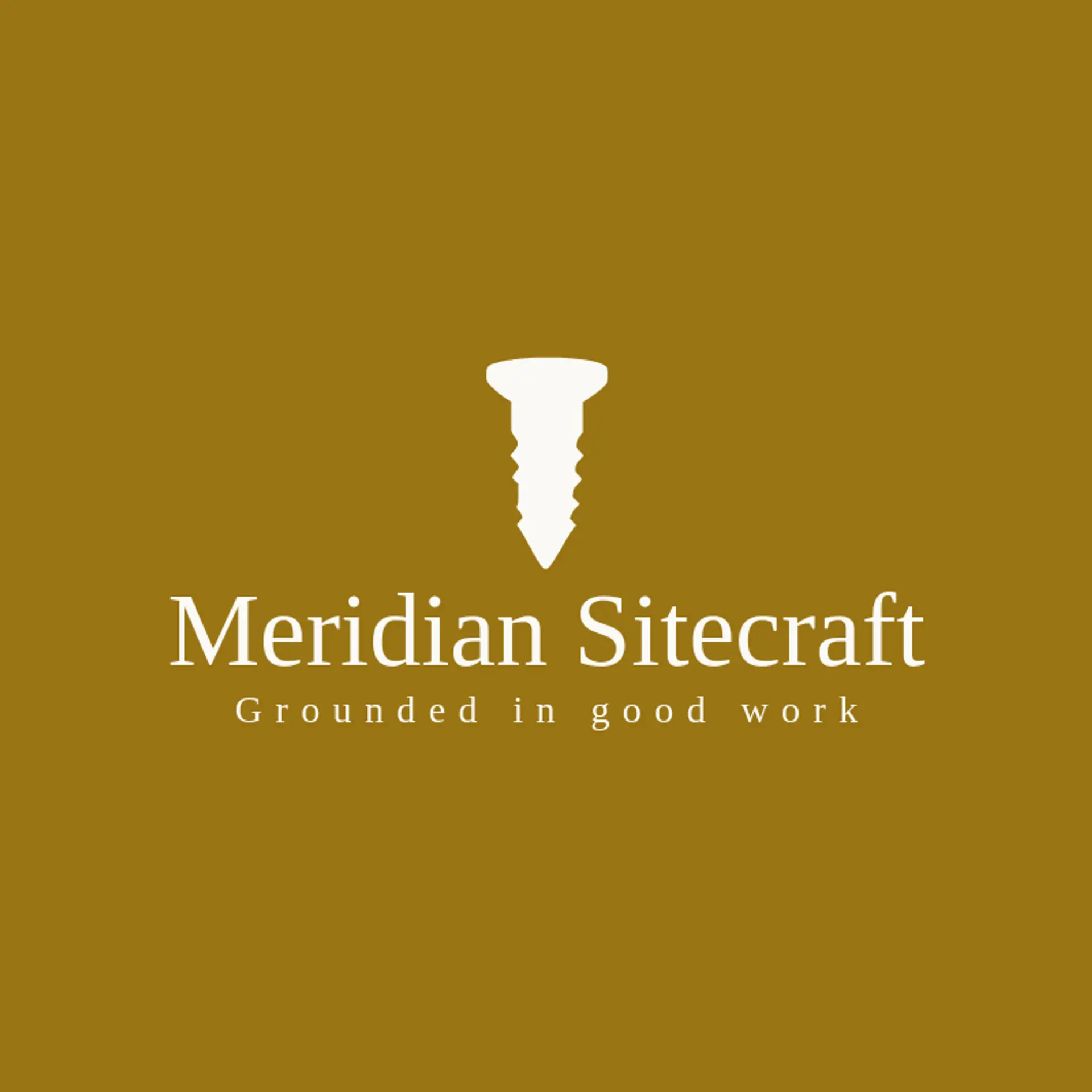 Meridian Sitecraft logo for general contractor