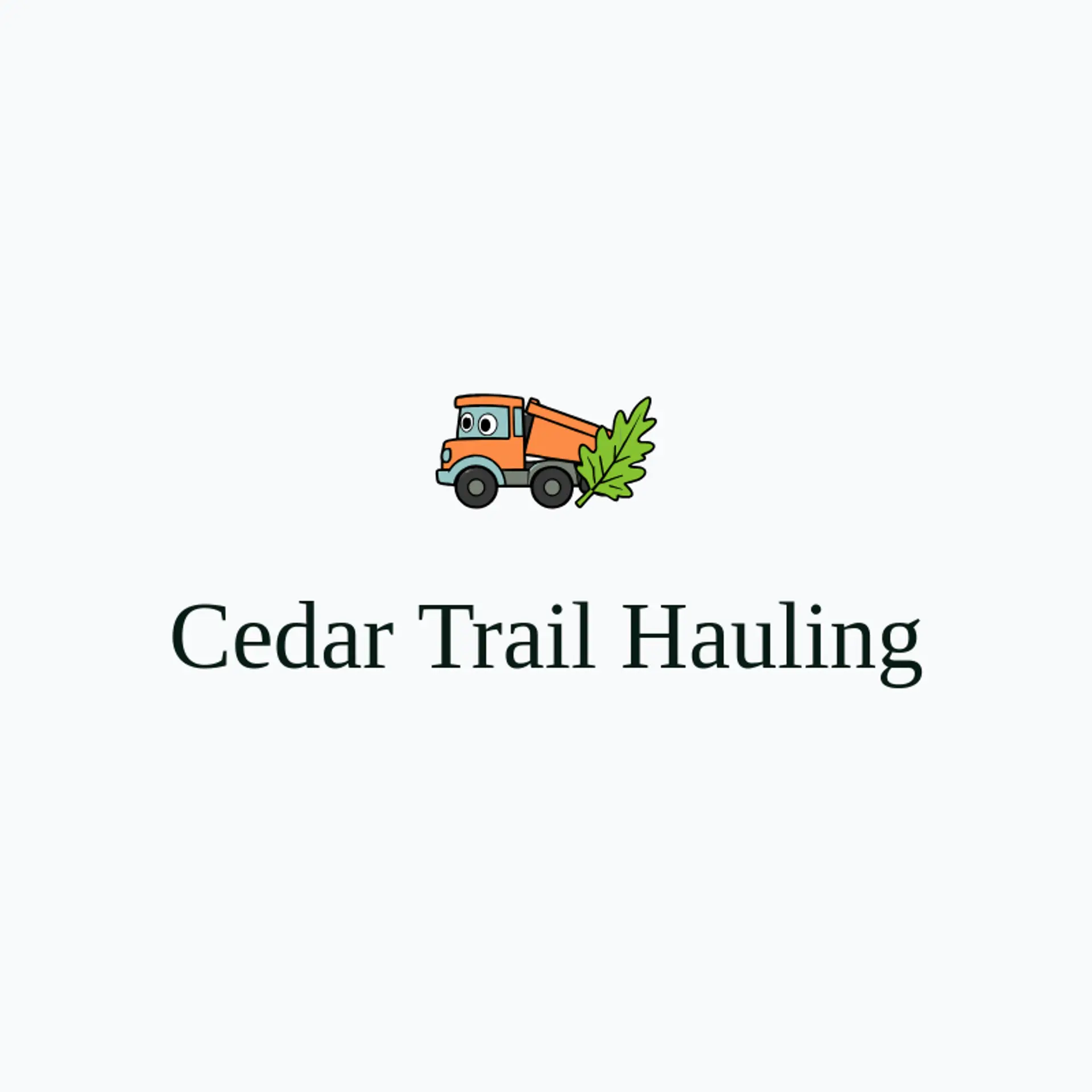 Cedar Trail Hauling logo for hauling