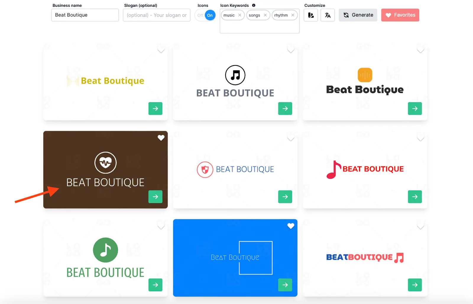 Choose your favorite logo design template